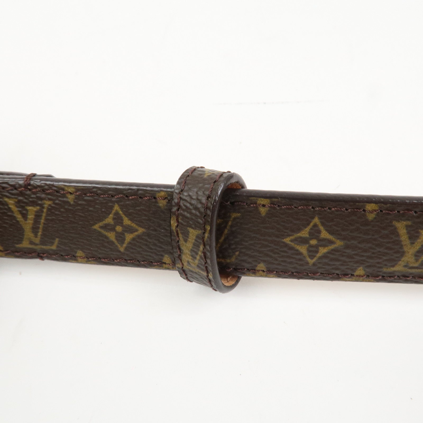 Louis Vuitton Monogram Canvas Leather Ceinture Belt Brown M9274W