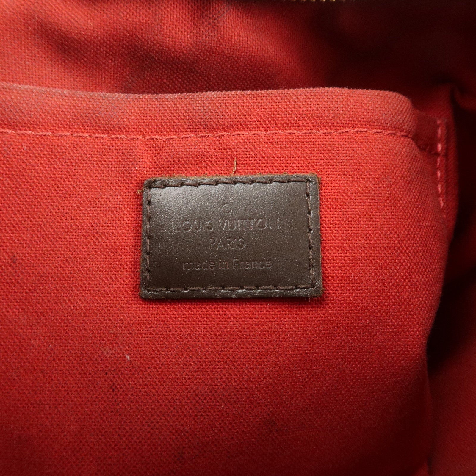 Louis Vuitton Damier Ebene Canvas Thames PM Hand Bag M48180 Used