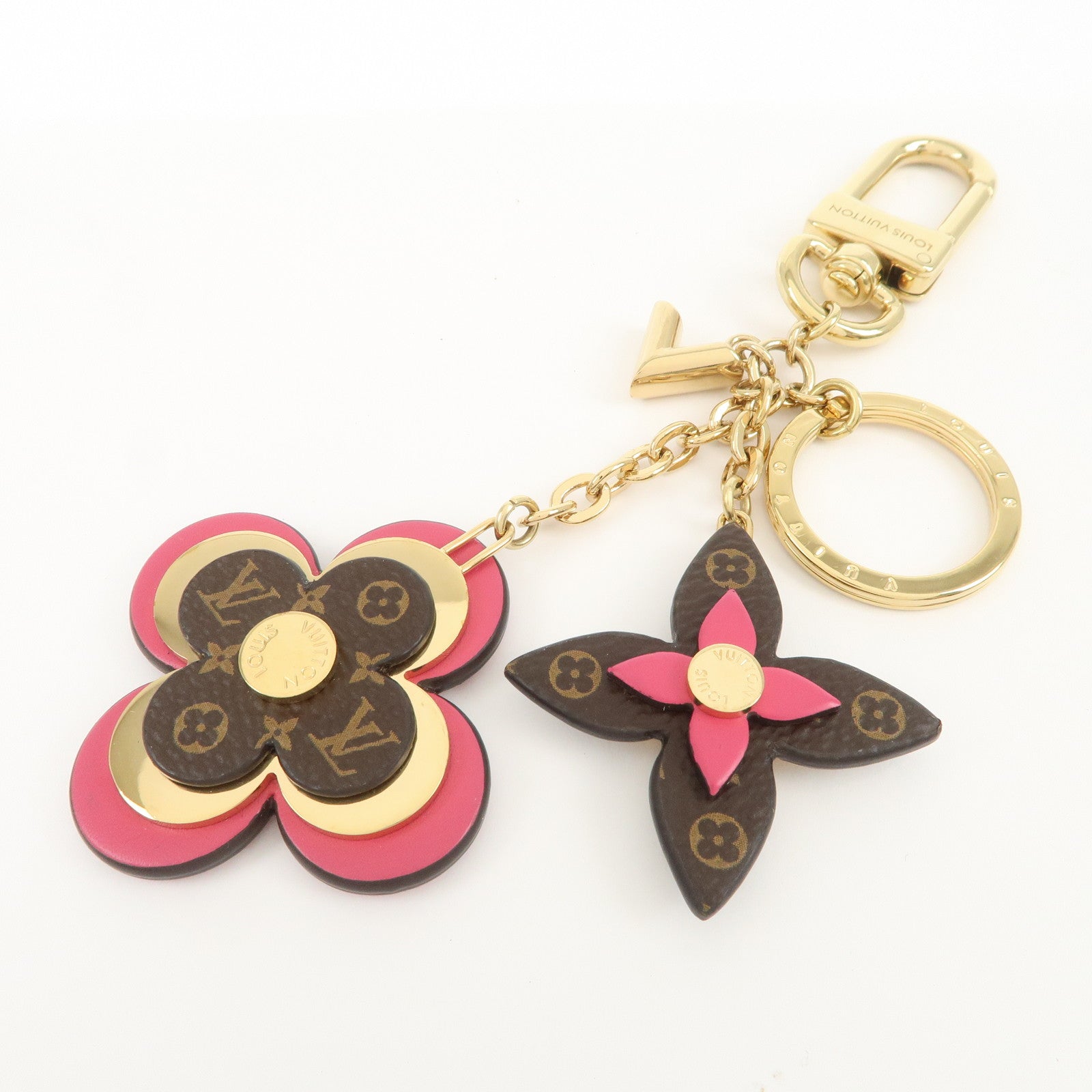 Louis Vuitton Porte Cles Blooming Flower Bag Charm Key Chain M63084