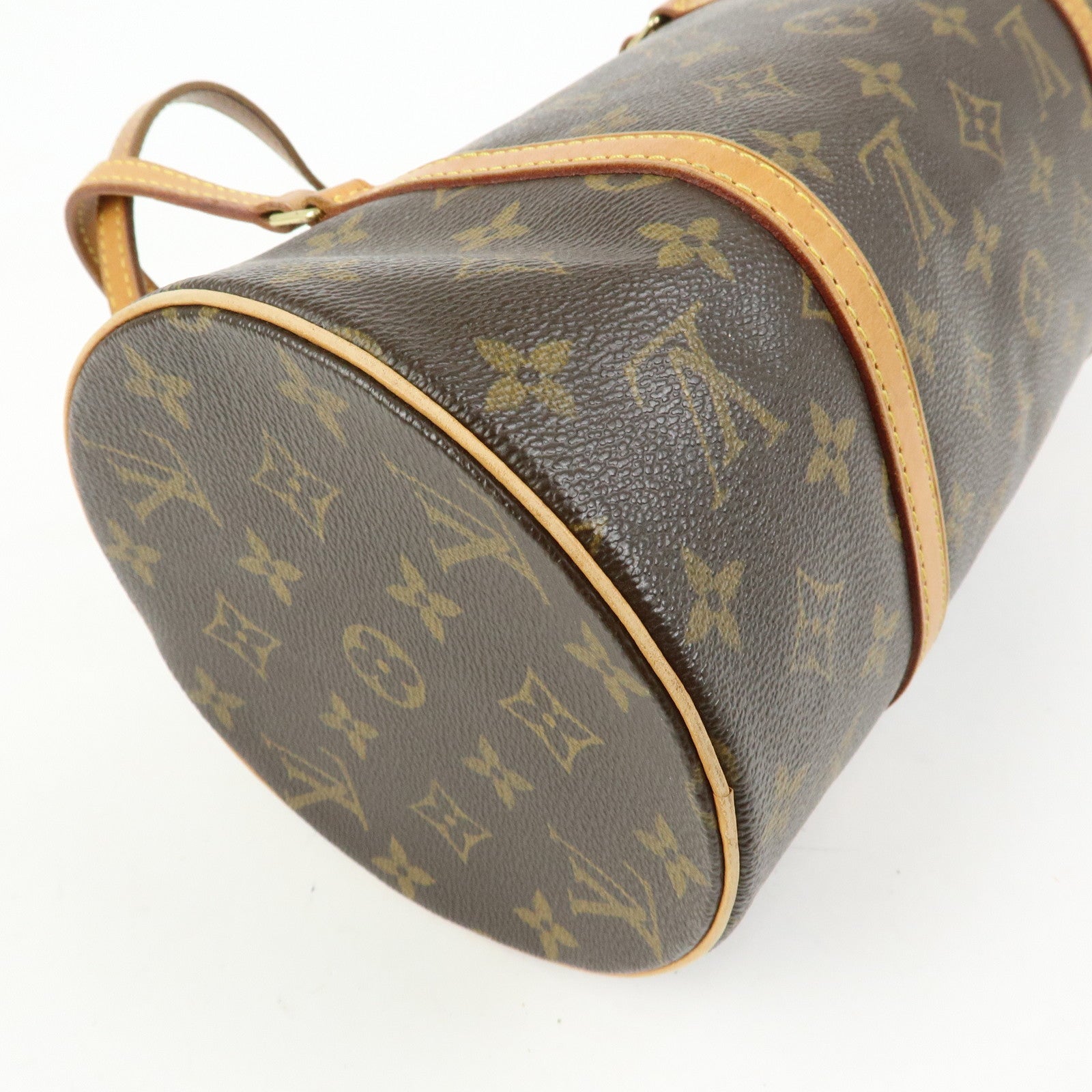 Louis Vuitton Monogram Papillon 30 Hand Bag Brown M51385