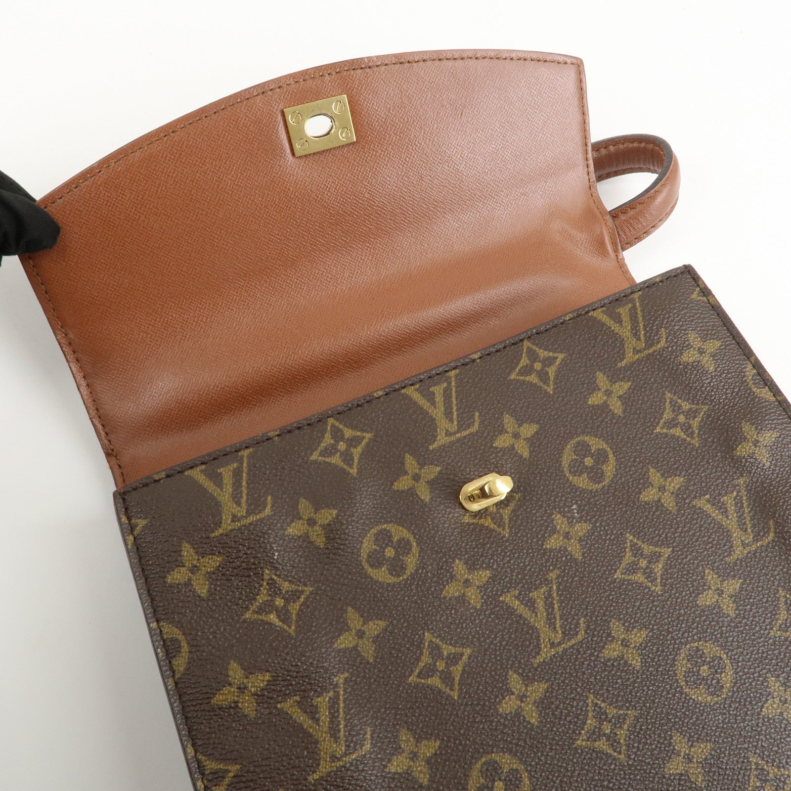 Louis Vuitton Monogram Canvas Malesherbes Hand Bag Brown M51379 Used