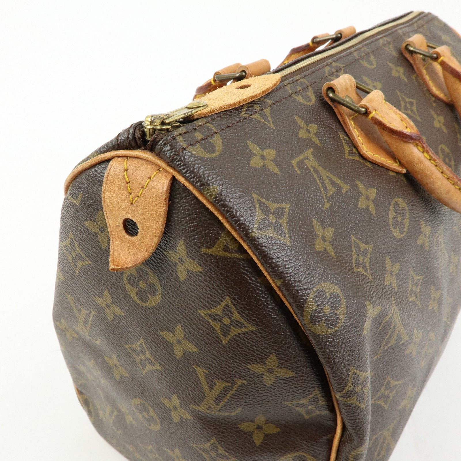Louis Vuitton Monogram Speedy 35 Boston Bag Hand Bag Brown M41524