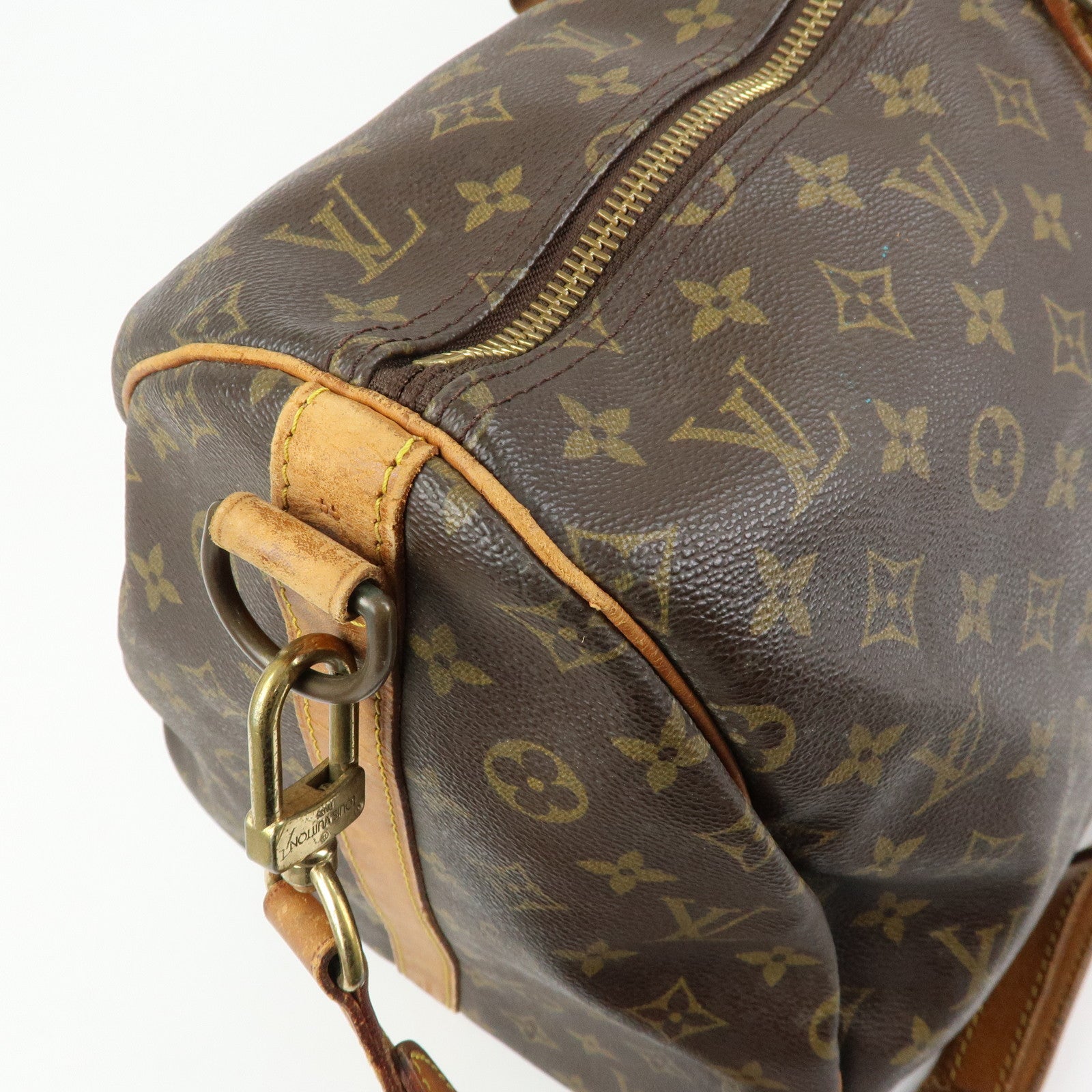 Louis Vuitton Monogram Keep All Bandouliere 55 Boston Bag M41414