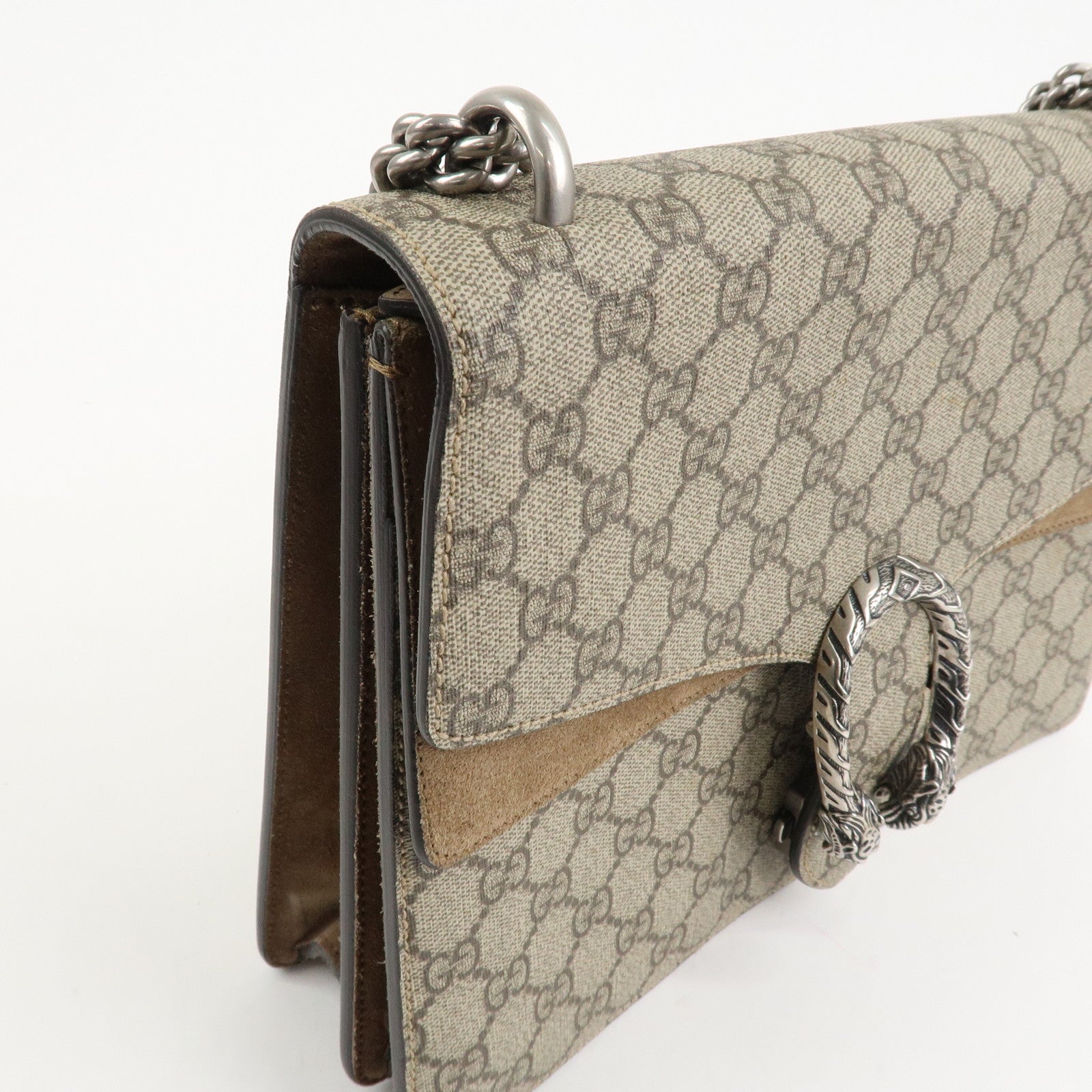 GUCCI Dionysus GG Supreme Chain Shoulder Bag Brown 403348 Used