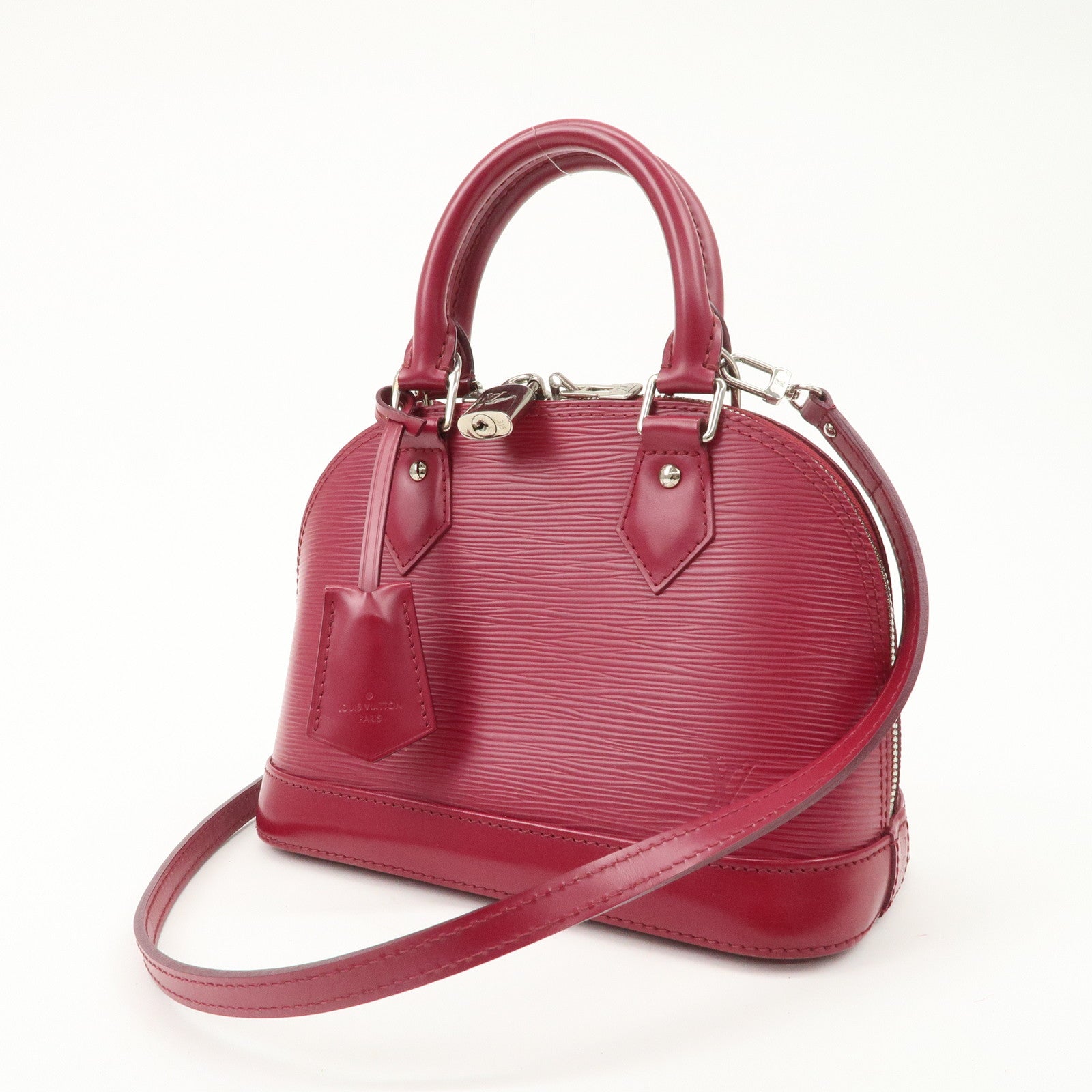 Louis Vuitton Epi Alma BB Hand Bag Shoulder Bag Fuchsia M40851
