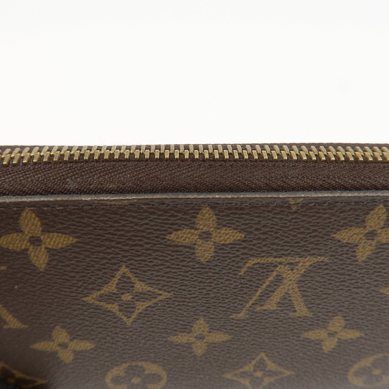 Louis Vuitton Monogram Round Zippy Wallet Long Wallet Coquelicot M41896 Used