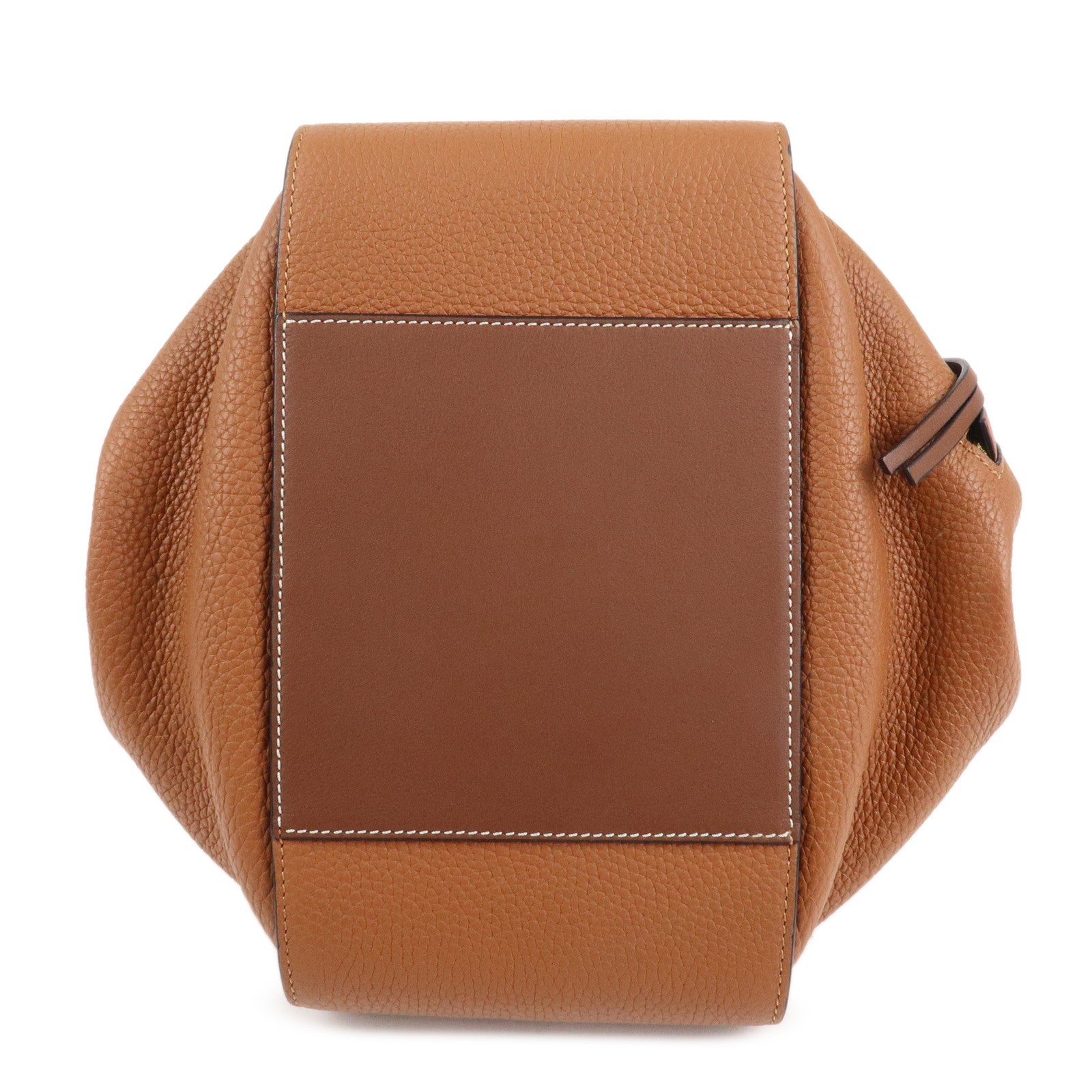 LOEWE Leather Hammock Small Shoulder Bag Brown Gold Hardware Used