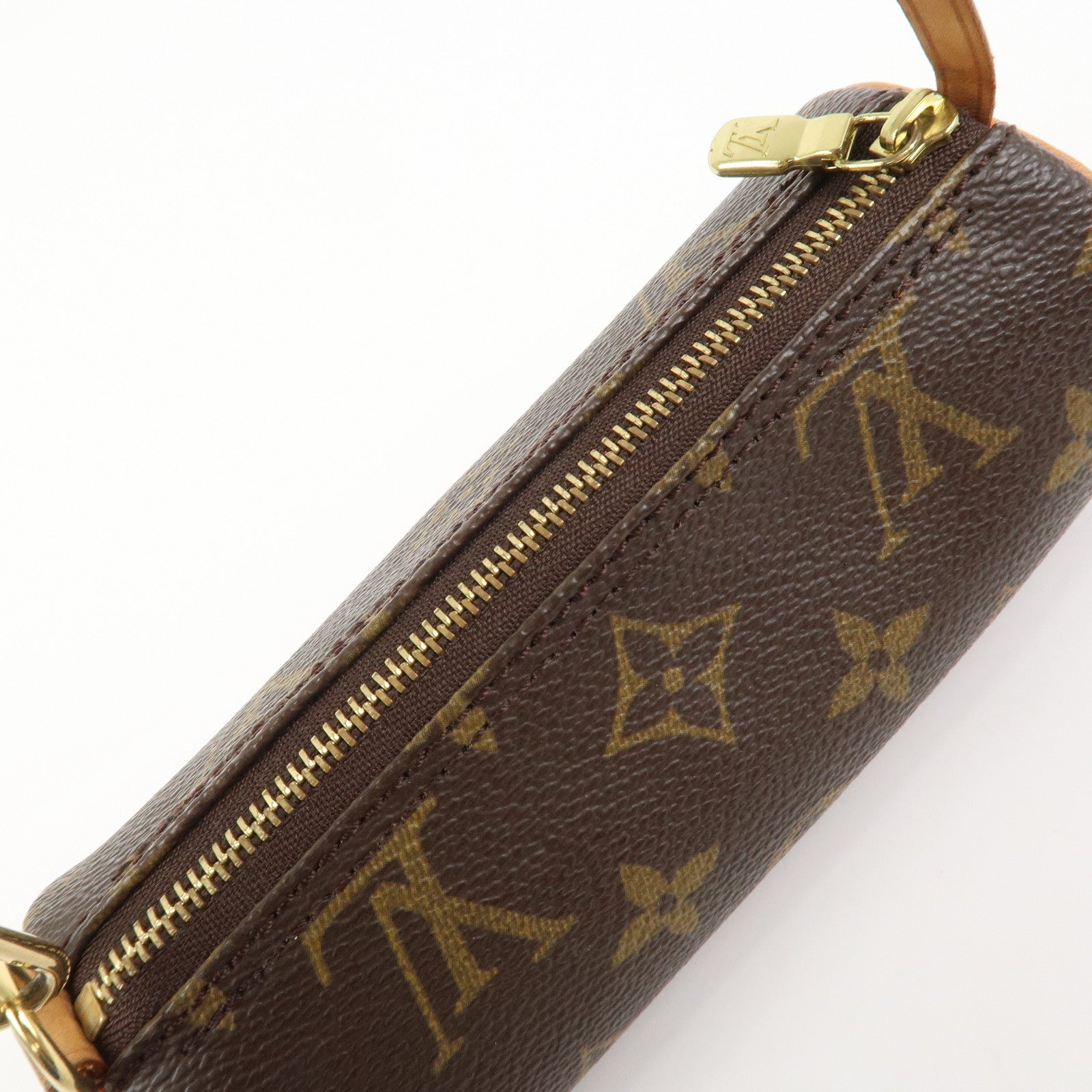 Louis Vuitton Monogram Set of 2 Mini Pouch for Papillon Bag Brown