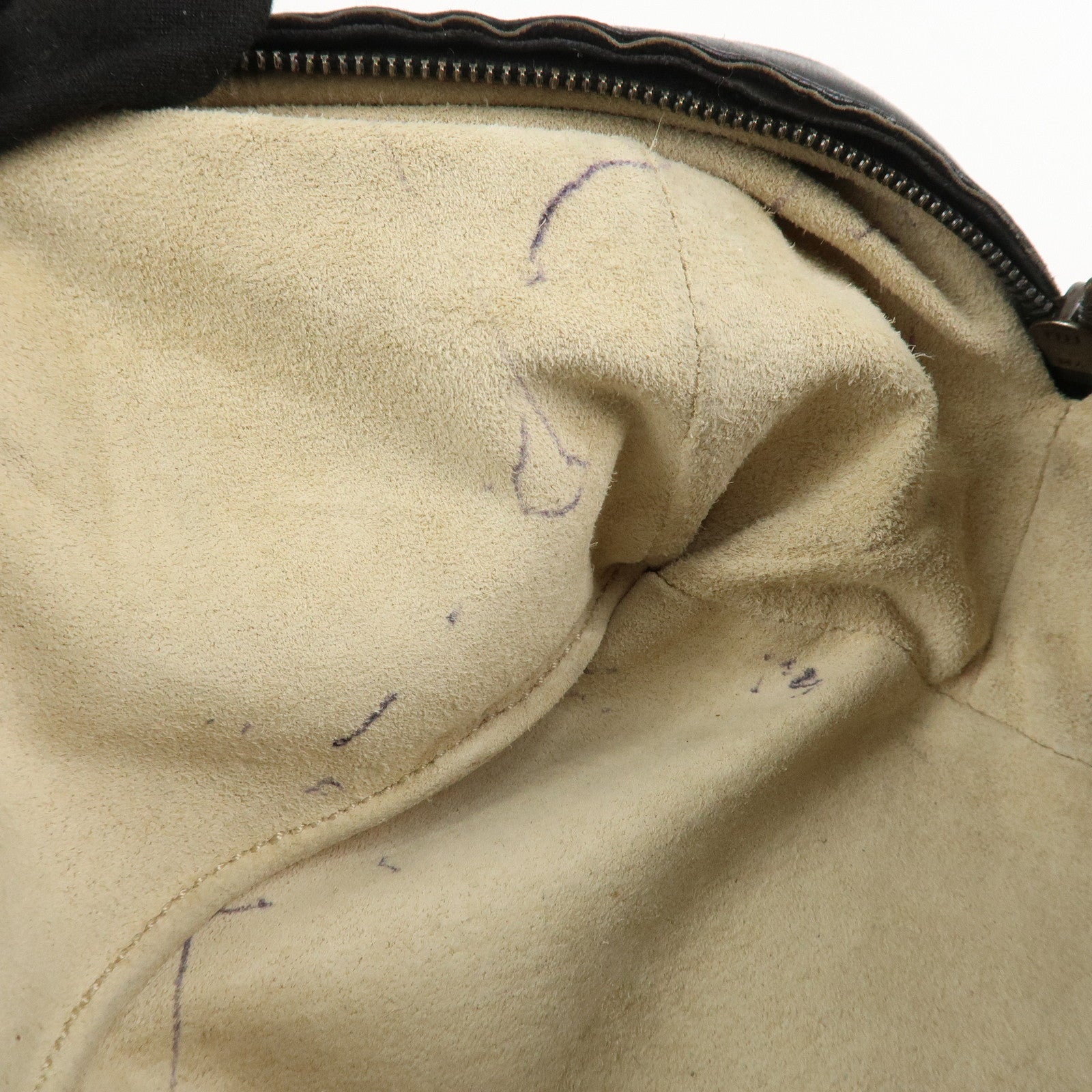 BOTTEGA VENETA Intrecciato Leather Boston Bag Hand Bag Black 145121