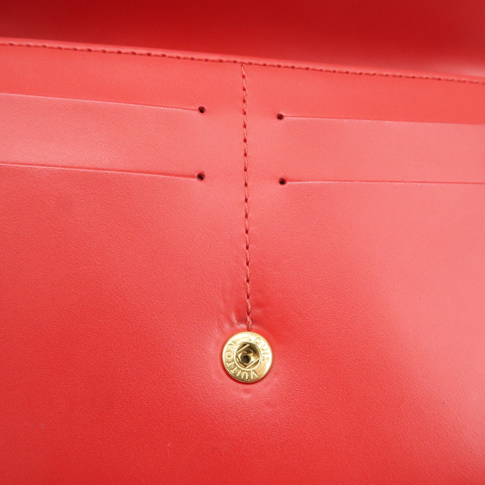 Louis Vuitton Epi leather Honfleur Cuir Hand Bag Red M5273E