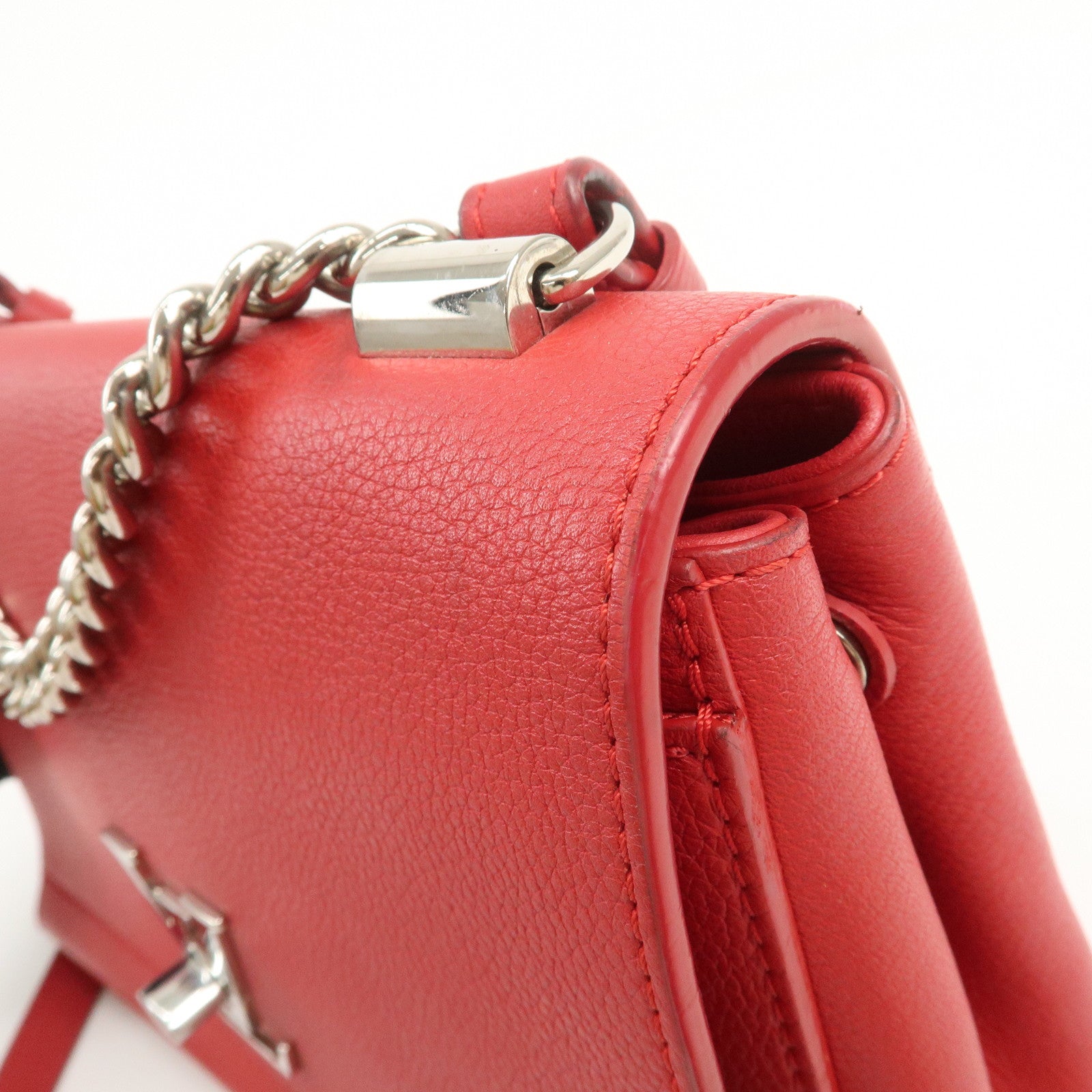 Louis Vuitton Calf Leather My Lockme BB 2Way Hand Bag Ruby M51419
