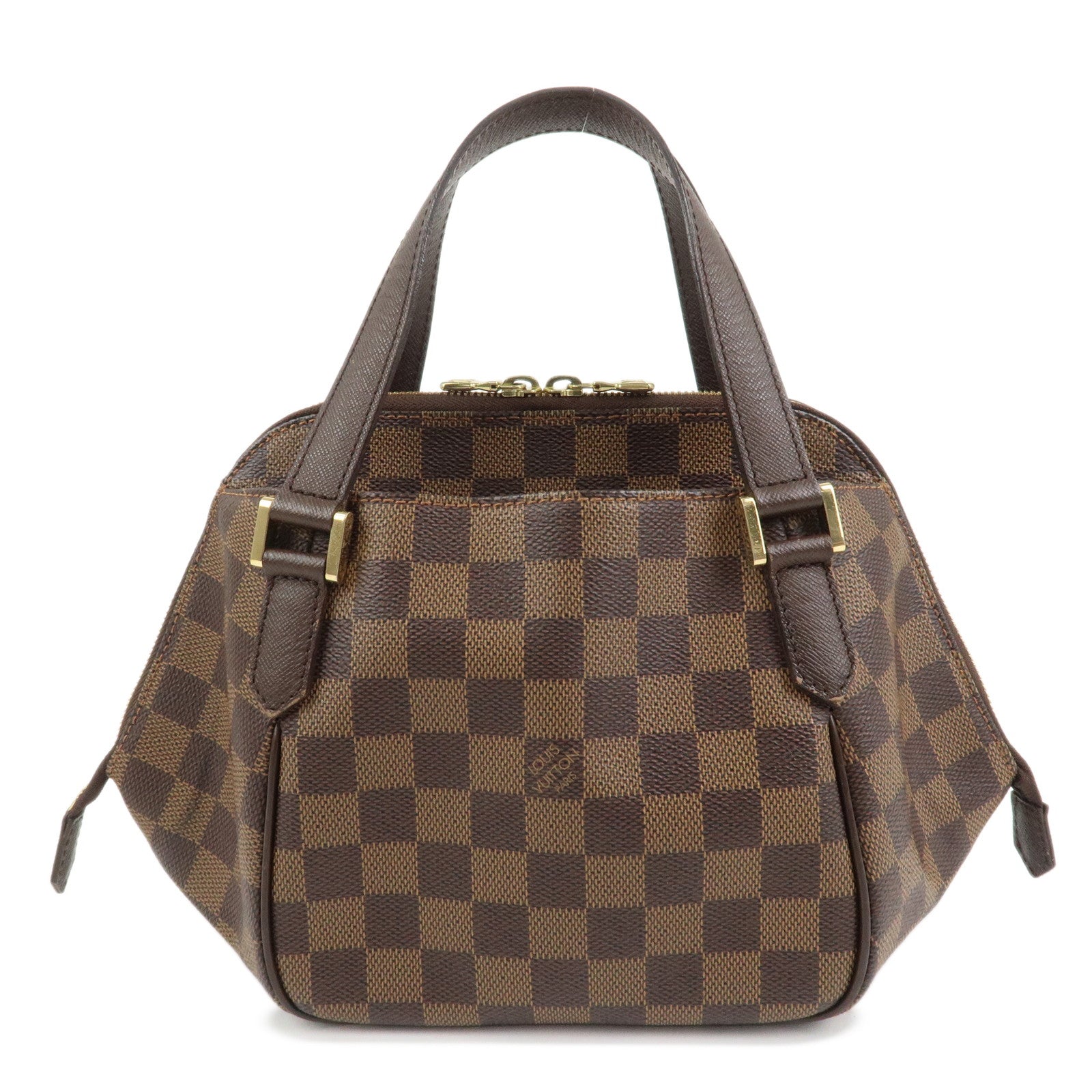 Louis Vuitton Damier Canvas Belem PM Hand Bag Brown N51173
