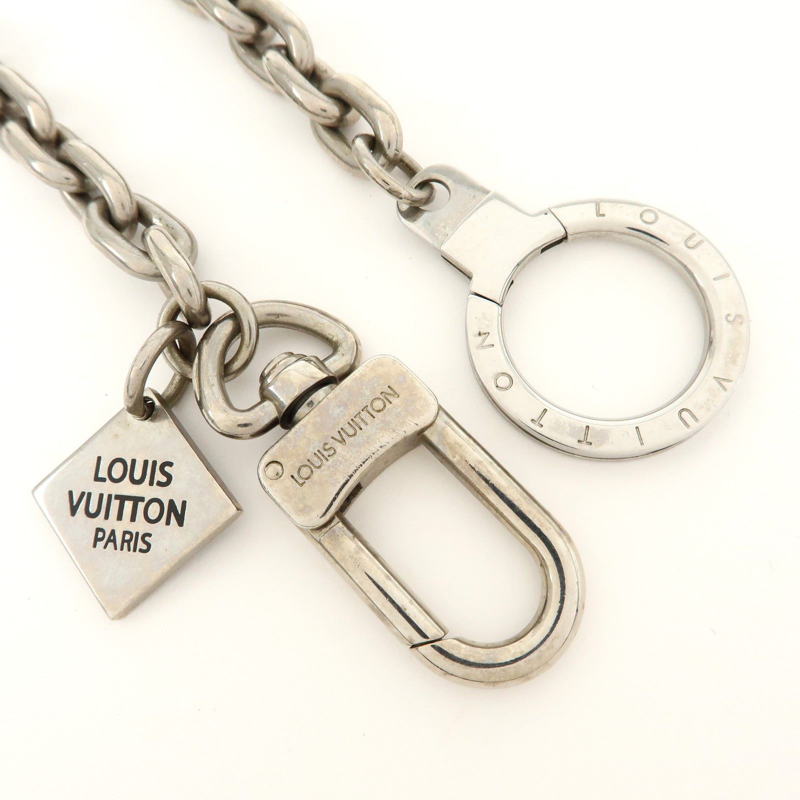 Louis Vuitton Chaine Ancre XL Bag Charm Key Holder Silver M65758
