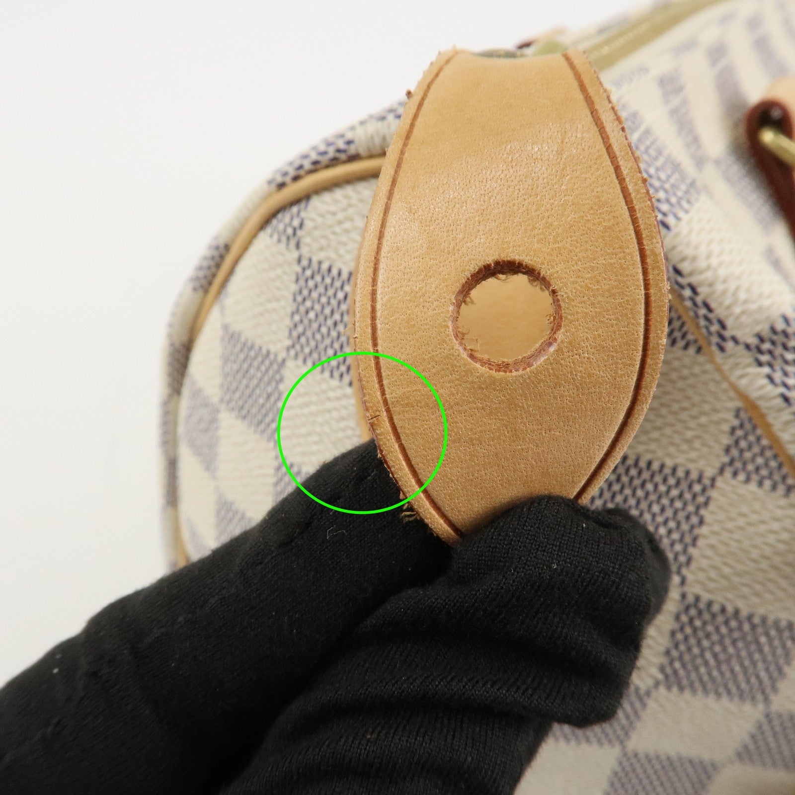 Louis Vuitton Damier Azur Speedy 25 Boston Bag Hand Bag N41534 Used