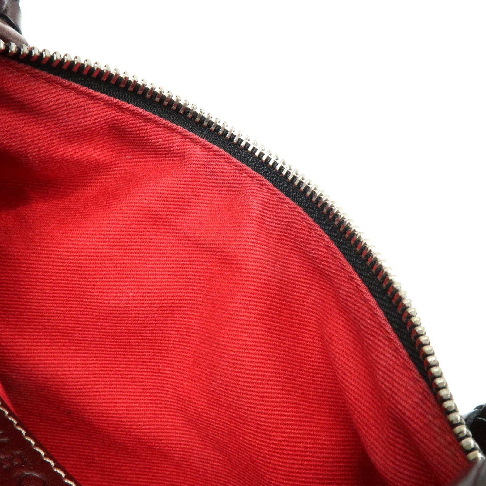 LOEWE Anagram Leather Mini Hand Bag Black Dark Brown