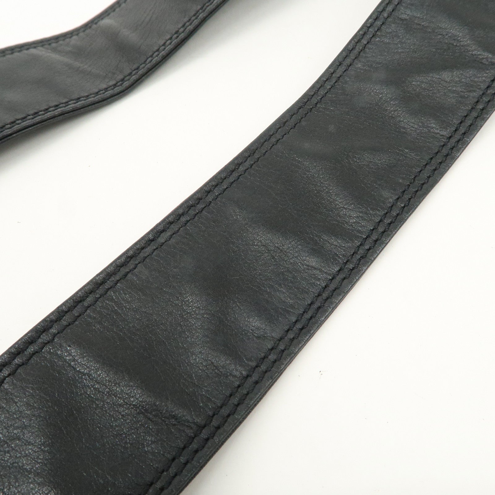 CHANEL Leather Shoulder Bag Crossbody Bag Black