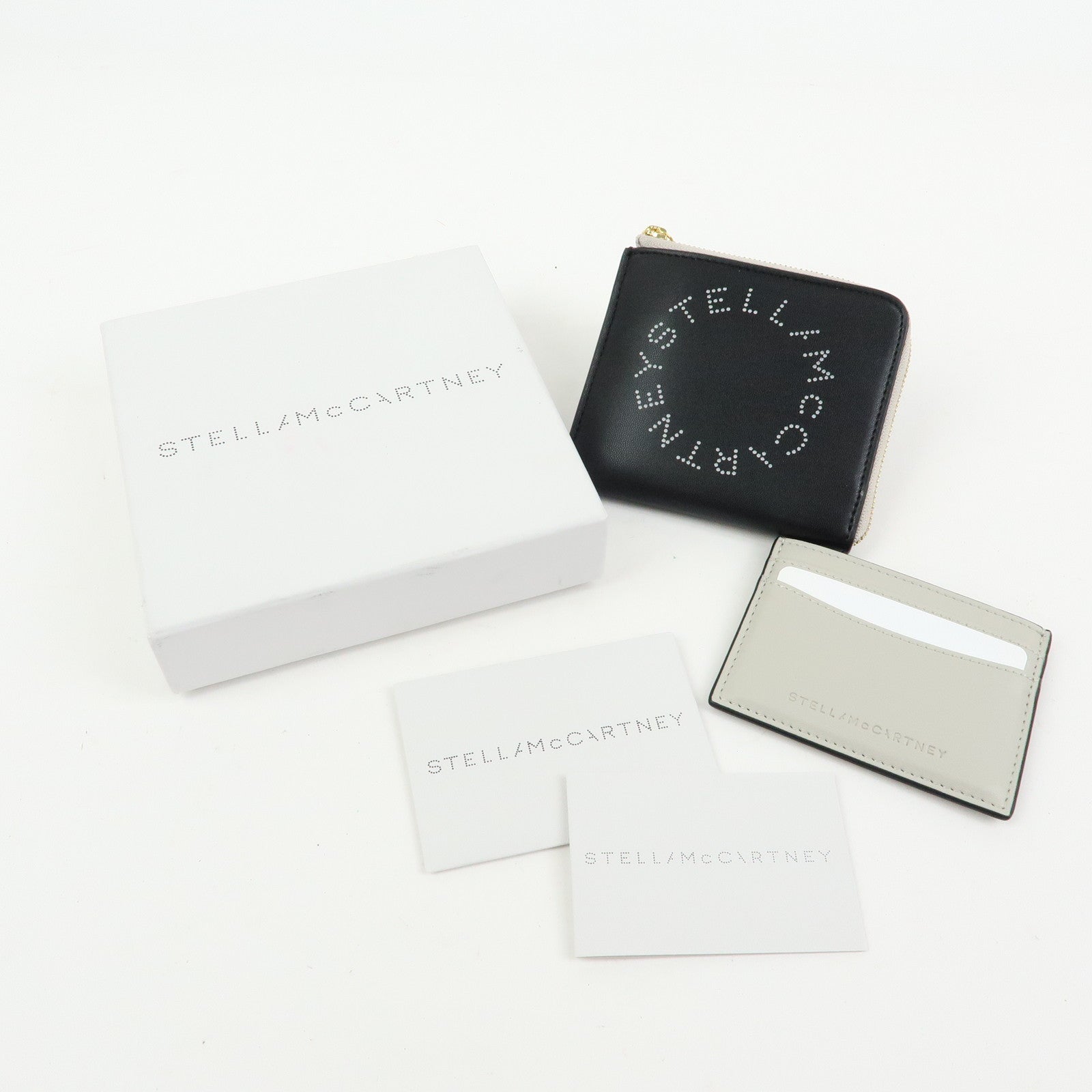 STELLA MCCARTNEY Faux Vegan Leather Compact Wallet Card Case