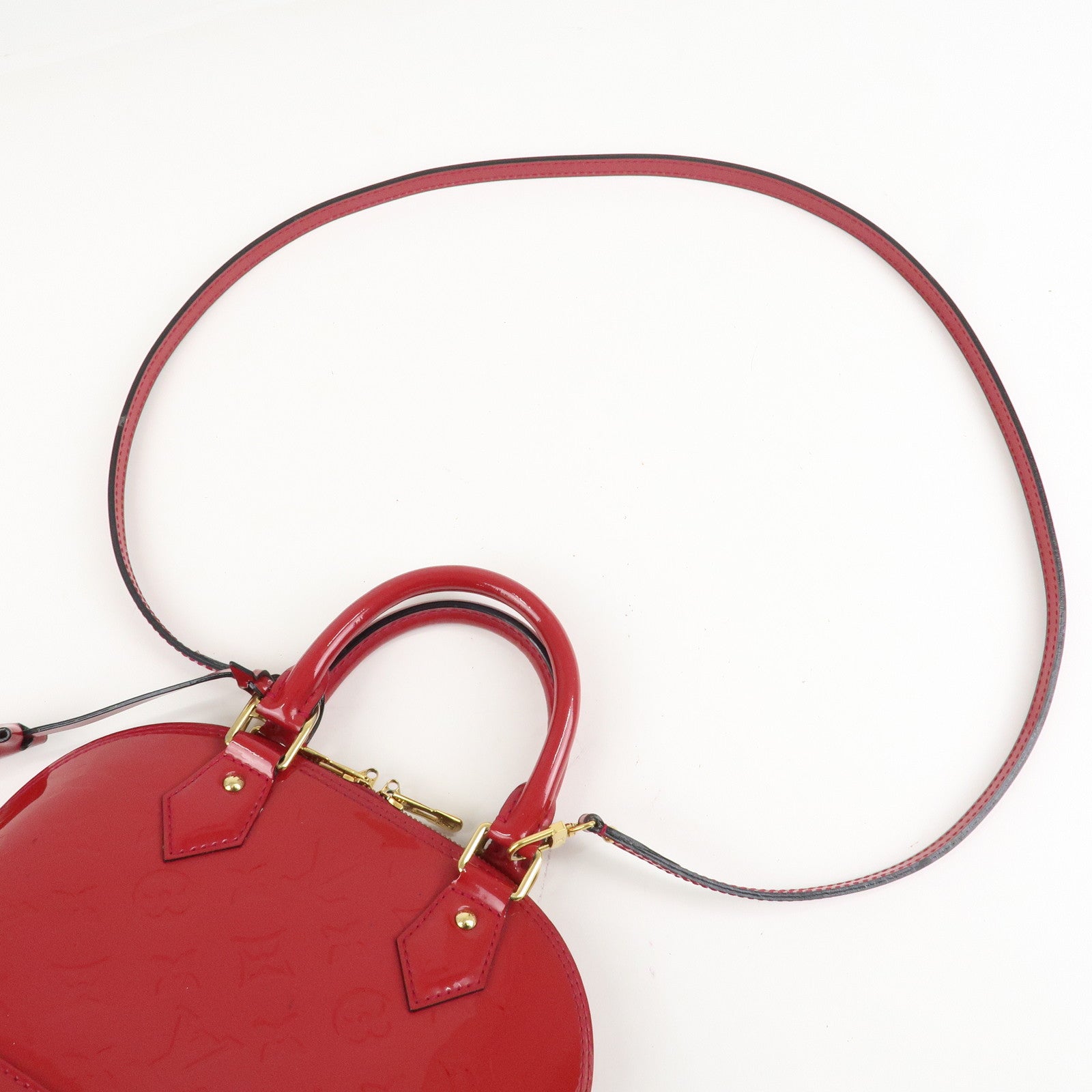Louis Vuitton Monogram Vernis Alma BB 2Way Bag Rose Indien M91771 Used