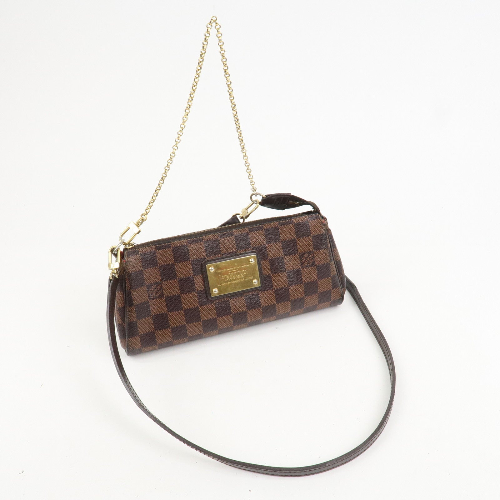 Louis Vuitton Damier Eva 2Way Bag Shoulder Bag Hand Bag Brown N55213