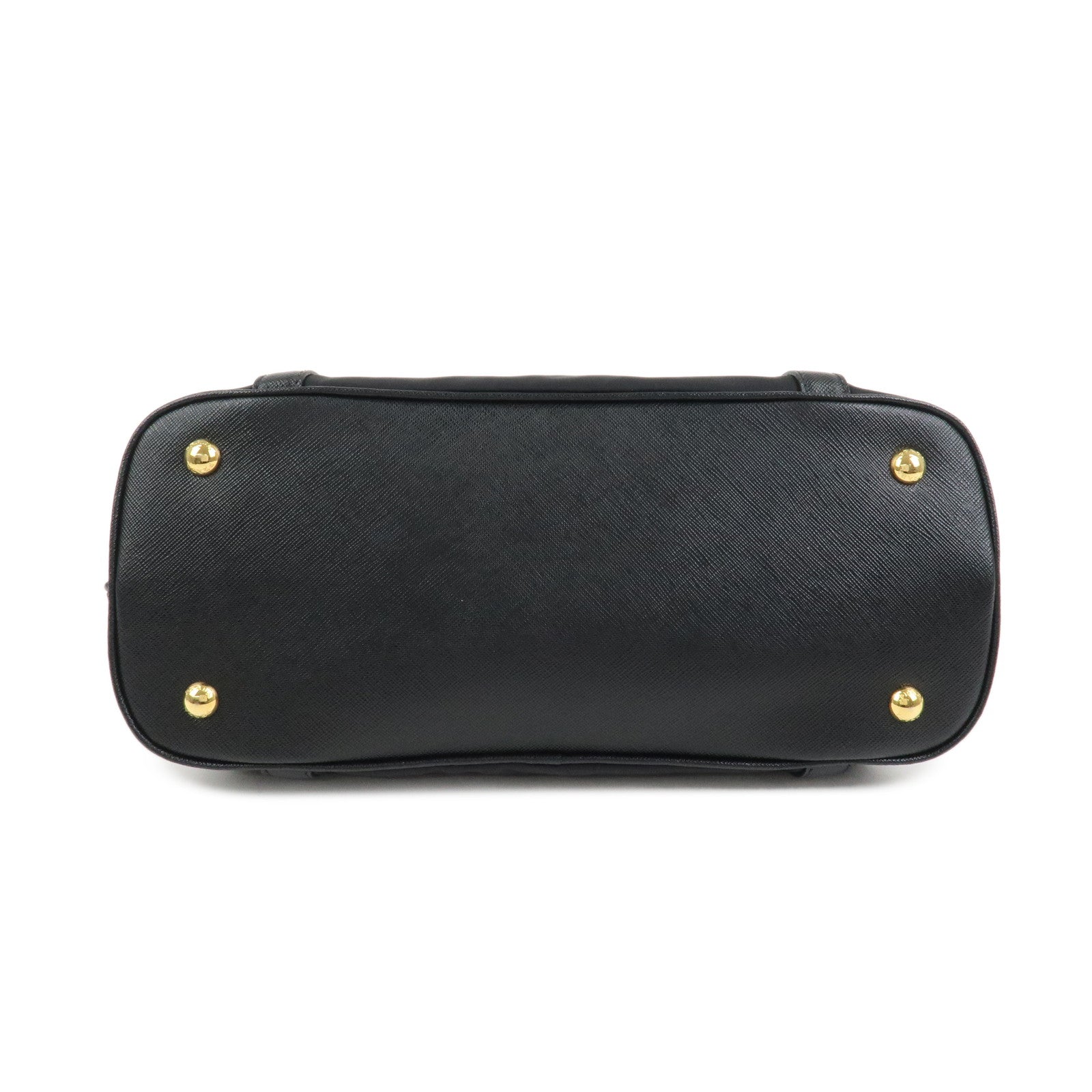 PRADA Tessuto Nylon Saffiano Leather 2Way Hand Shoulder Bag 1BB013
