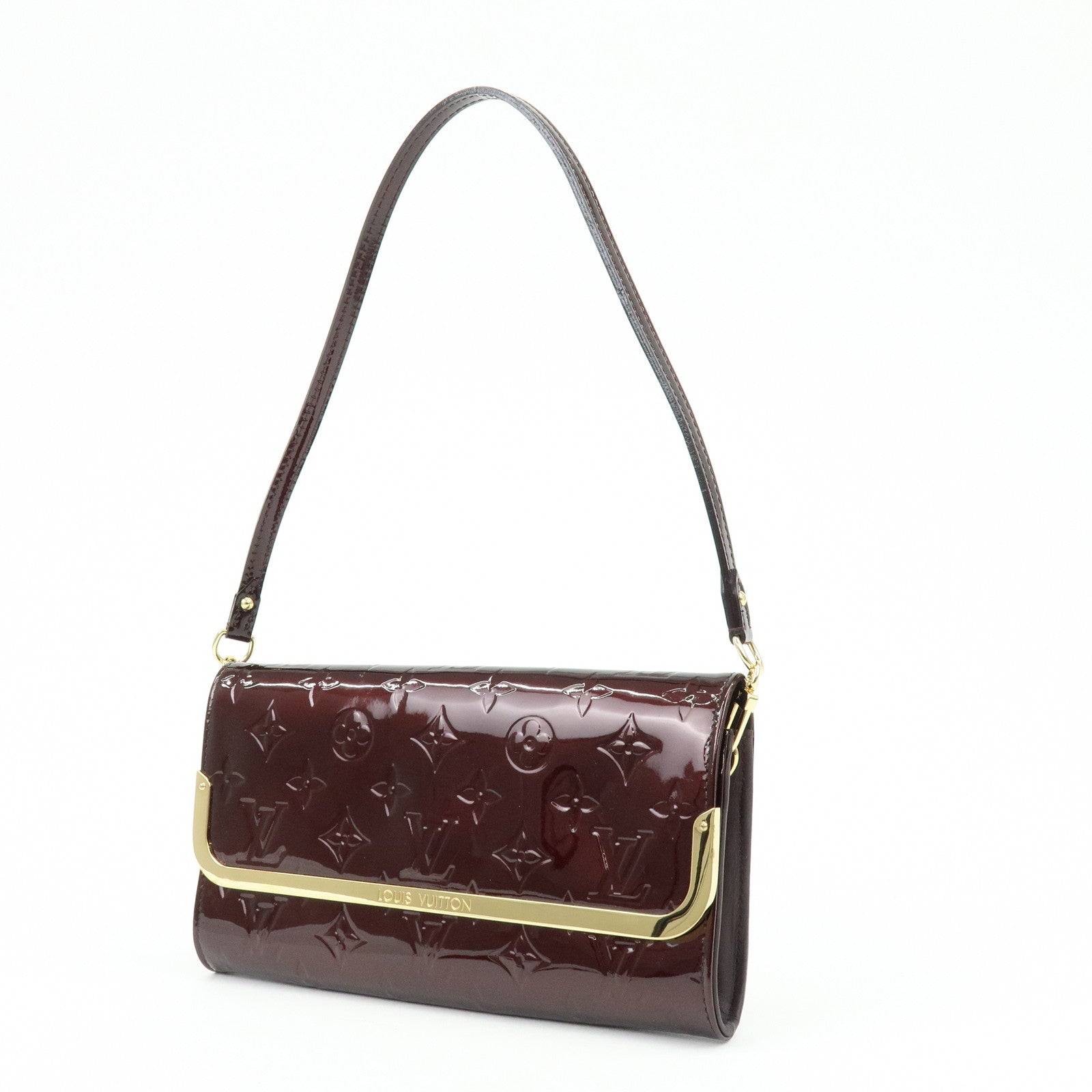 Louis Vuitton Monogram Vernis Leather Rossmore MM Hand Bag M91549