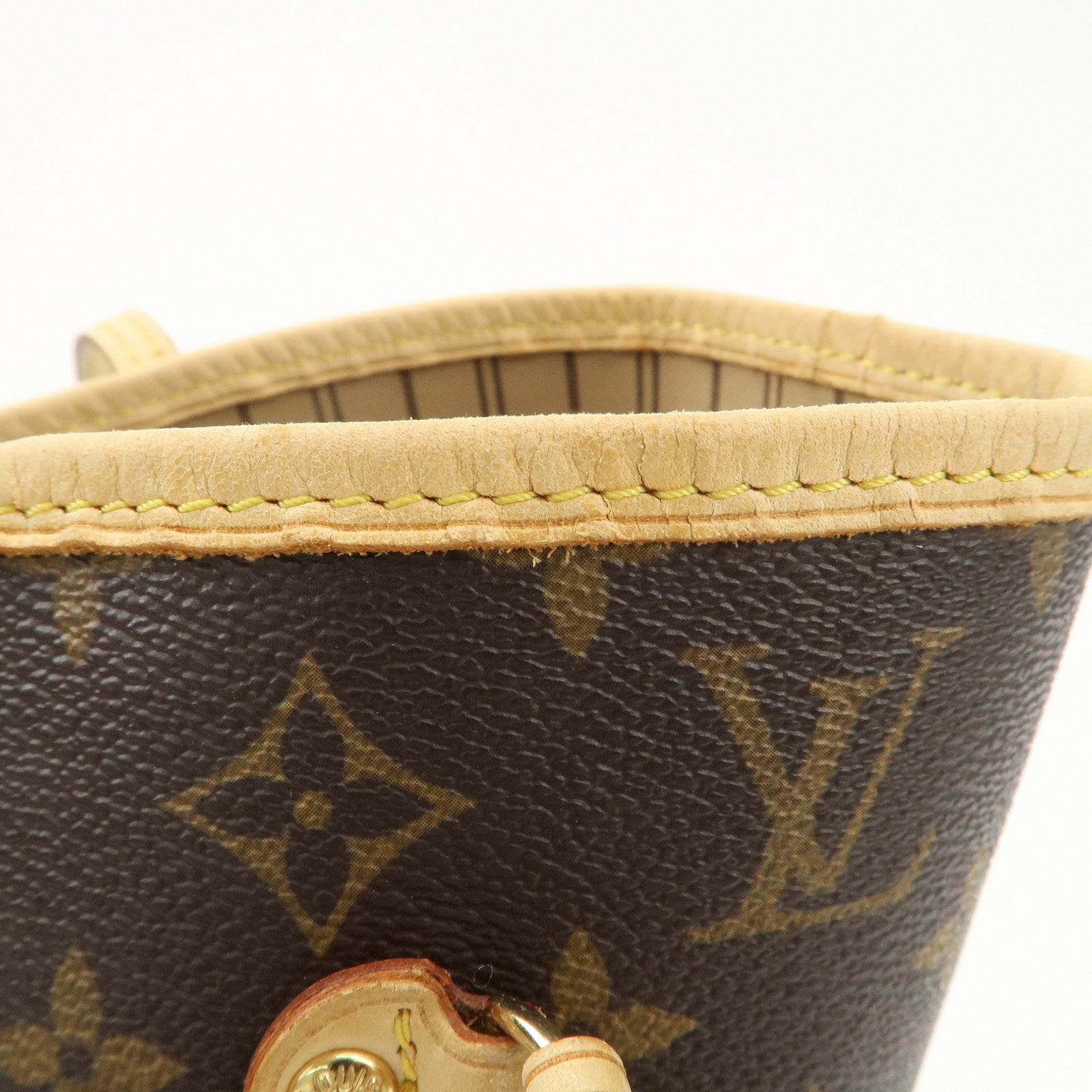 Louis Vuitton Monogram Neverfull MM Tote Bag Brown M40156