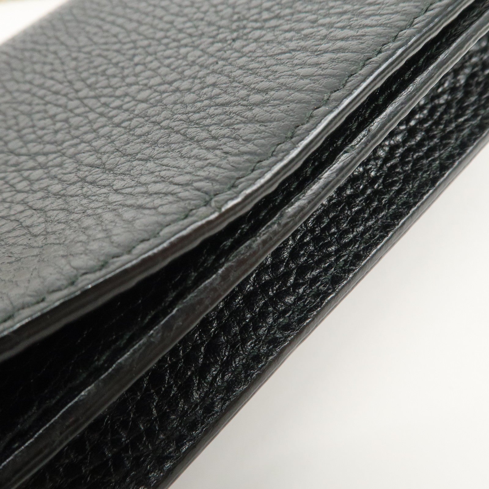 GUCCI Interlocking G Calf Leather Chain Wallet Shoulder Bag 466506