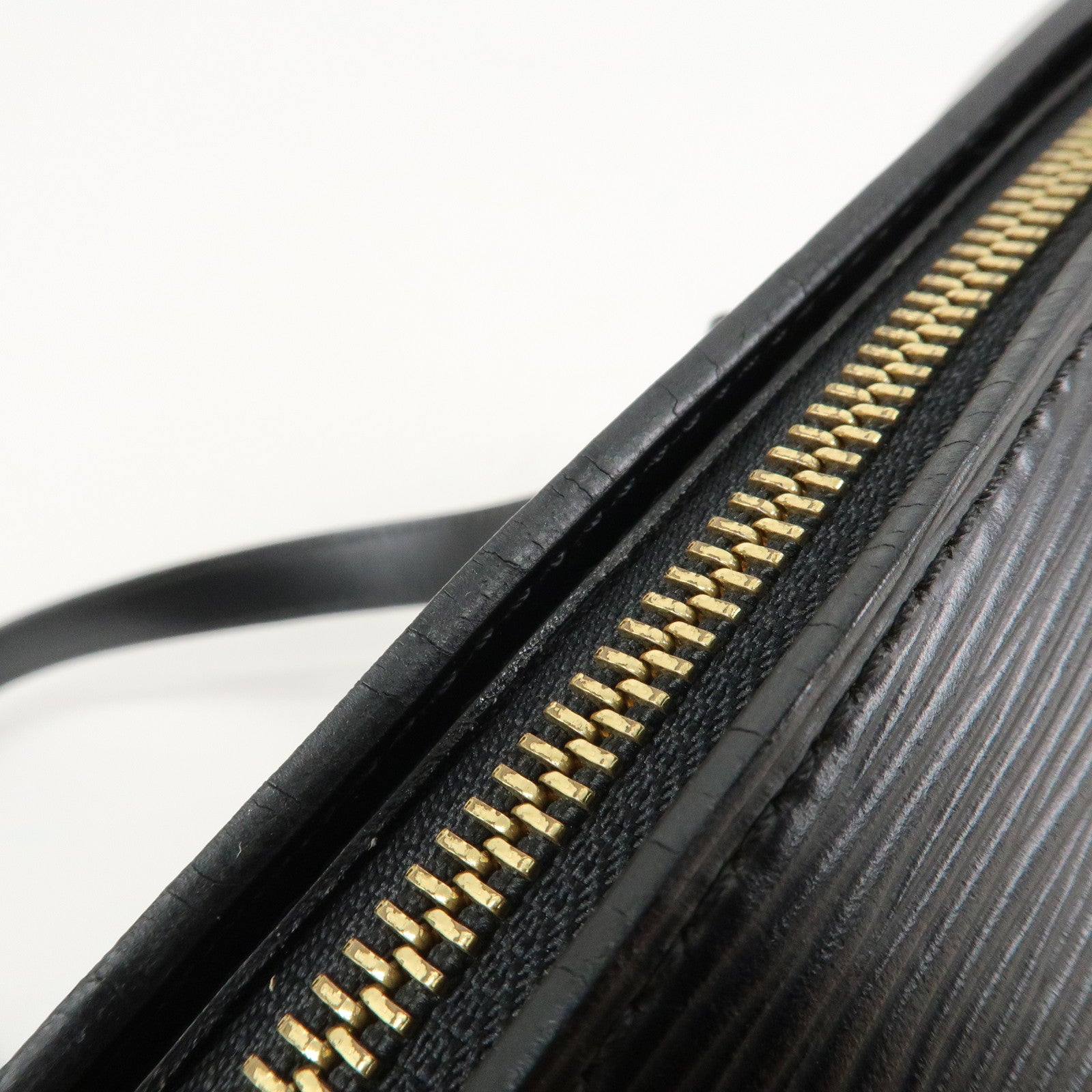 Louis Vuitton Epi Soufflot Hand Bag Shoulder Bag Noir Black M52862