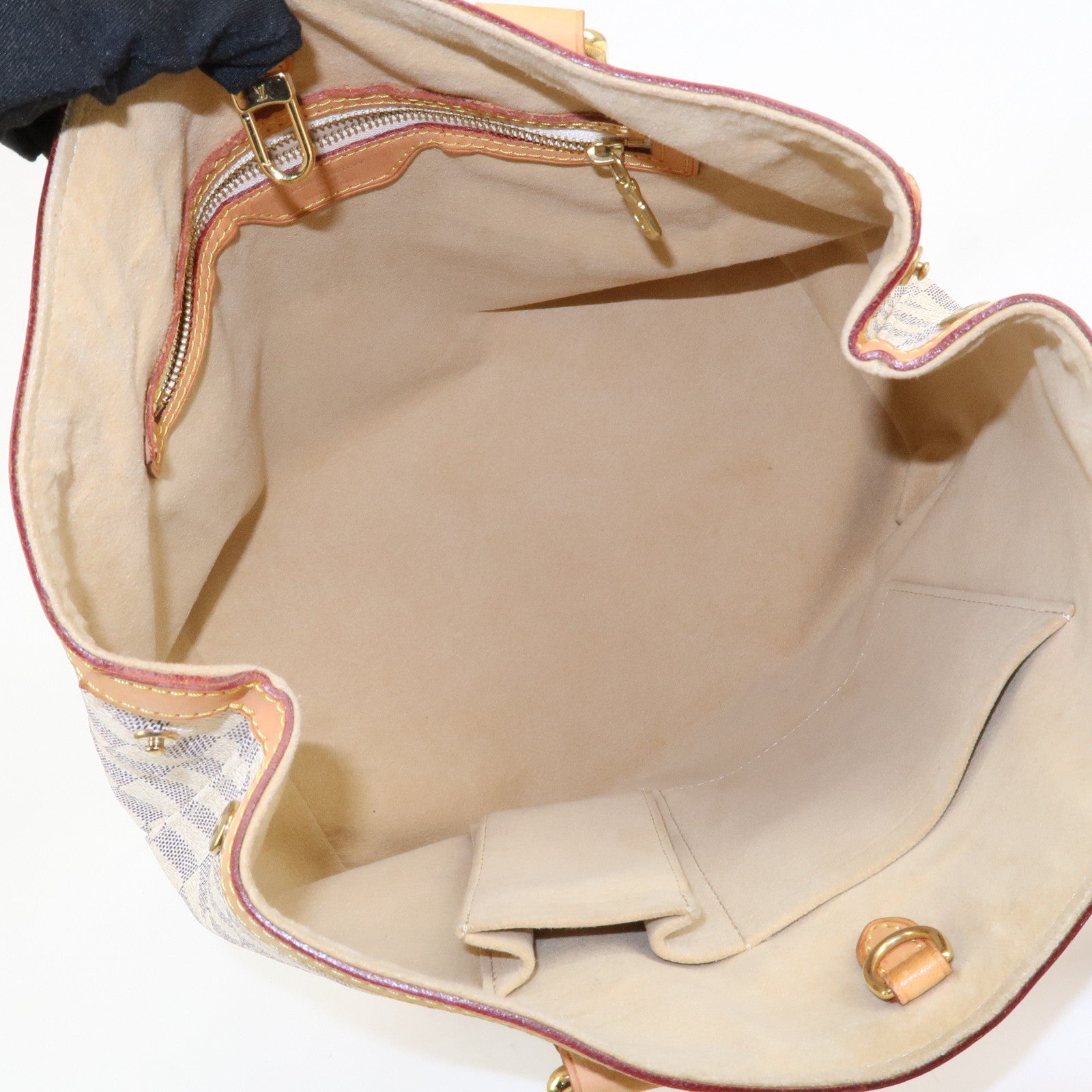 Louis Vuitton Damier Azur Hampstead PM Hand Bag Ivory N51207