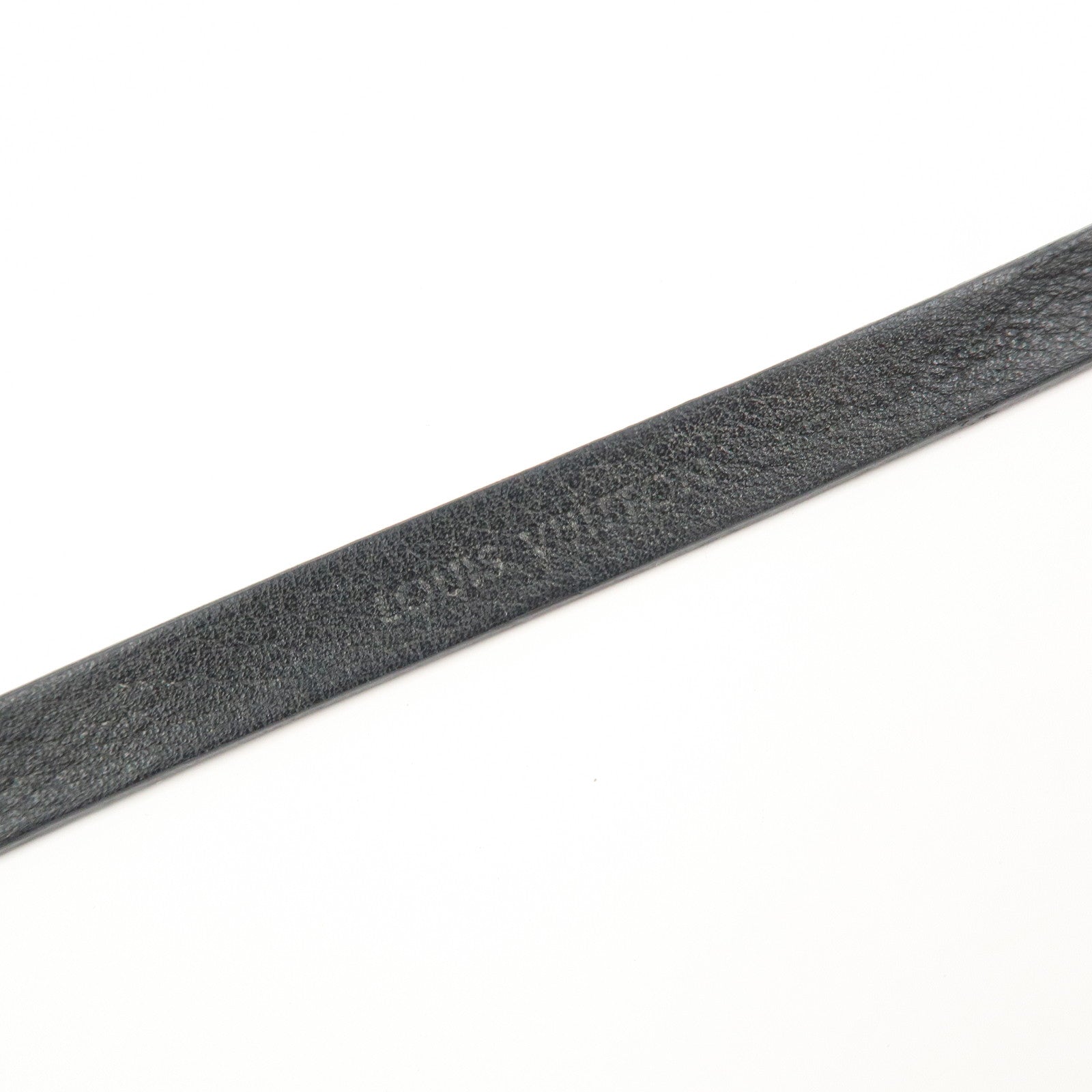 Louis Vuitton Leather Neogram Double Bracelet Black M6257D