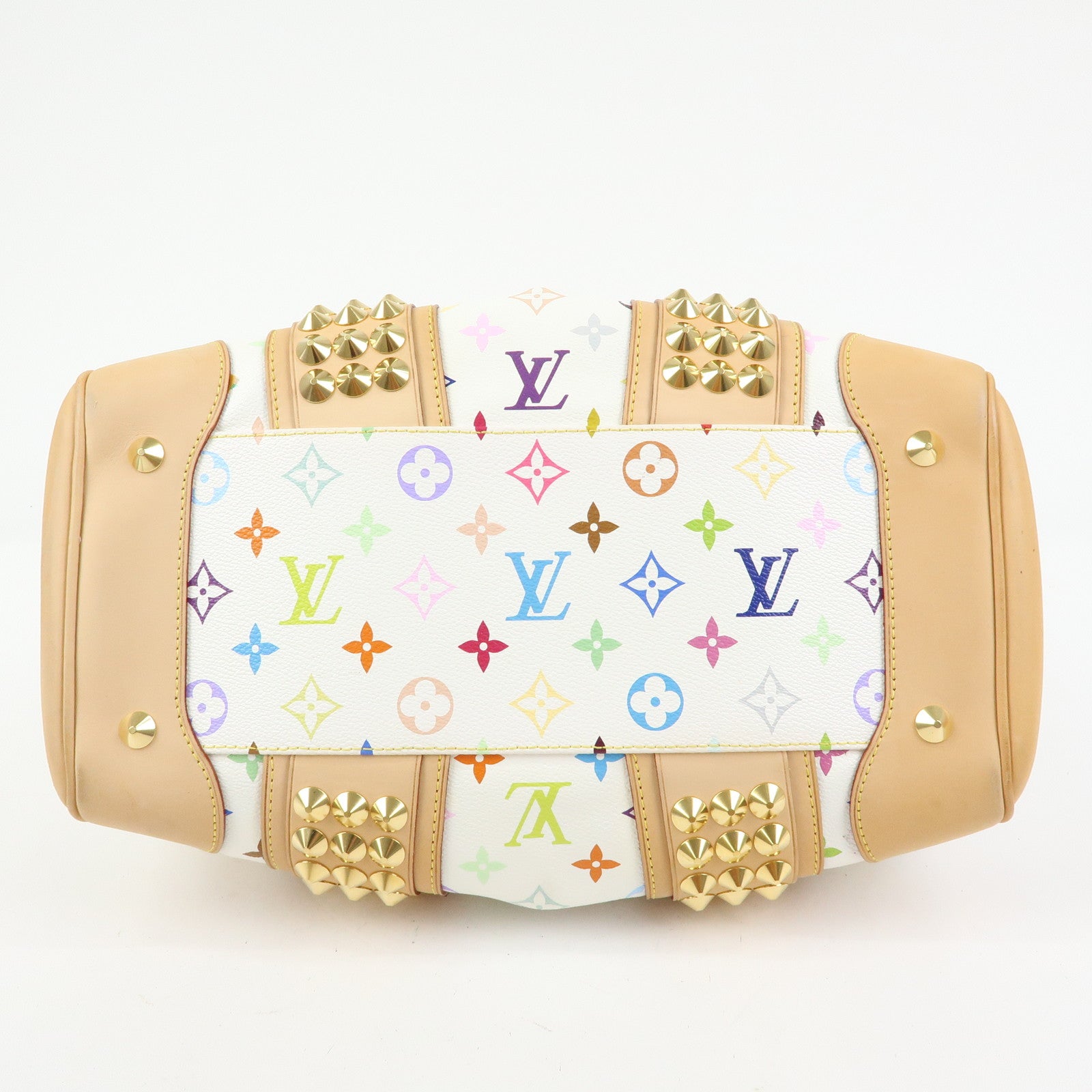 Louis Vuitton Monogram Multicolor Courtney MM 2Way Bag Blanc M45641