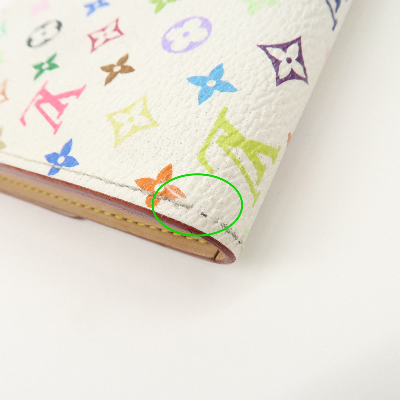 Louis Vuitton Monogram Multicolor Pochette Portte Monnaie Credi Long Wallet M60004 Used