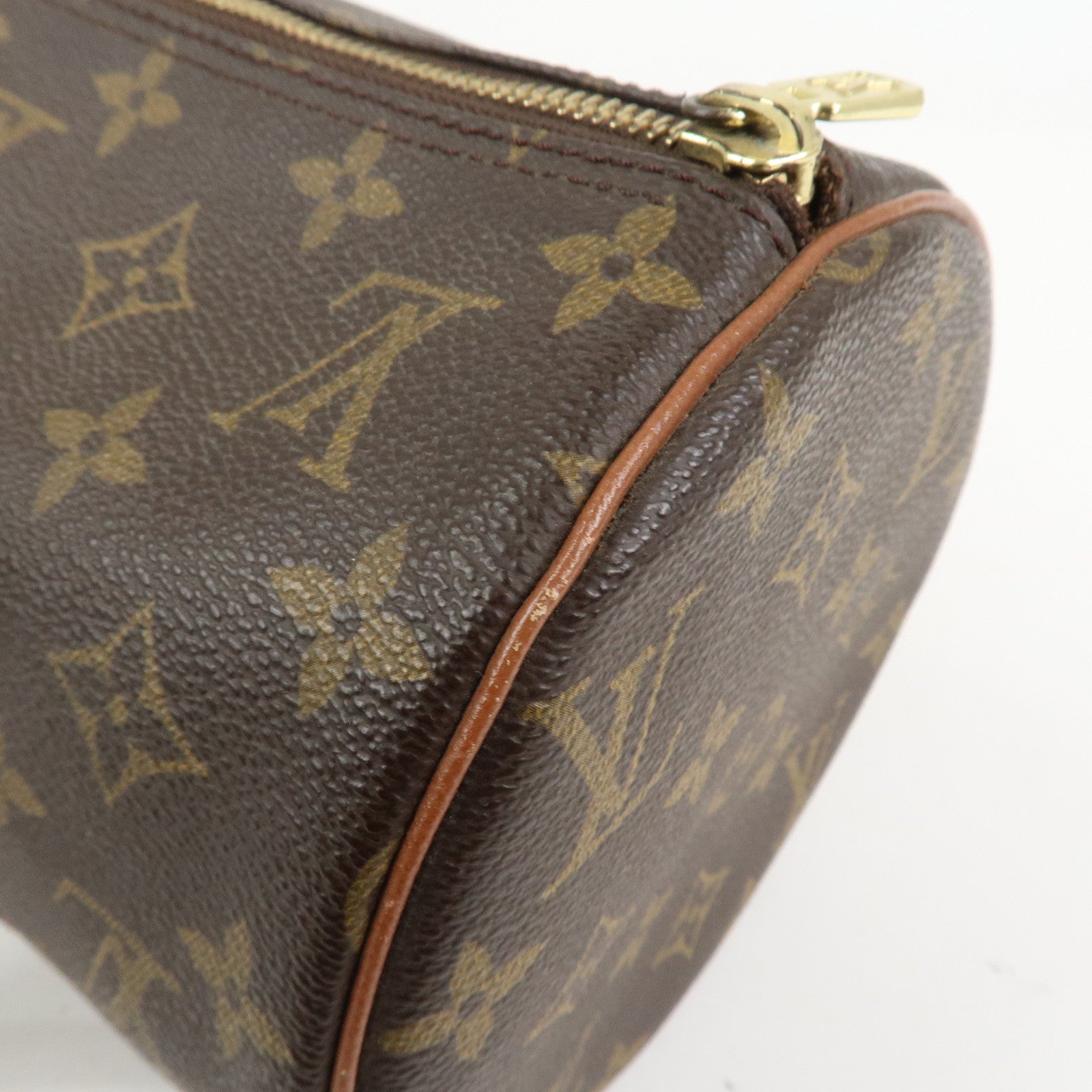 Louis Vuitton Monogram Papillon 30 Hand Bag Brown M51365
