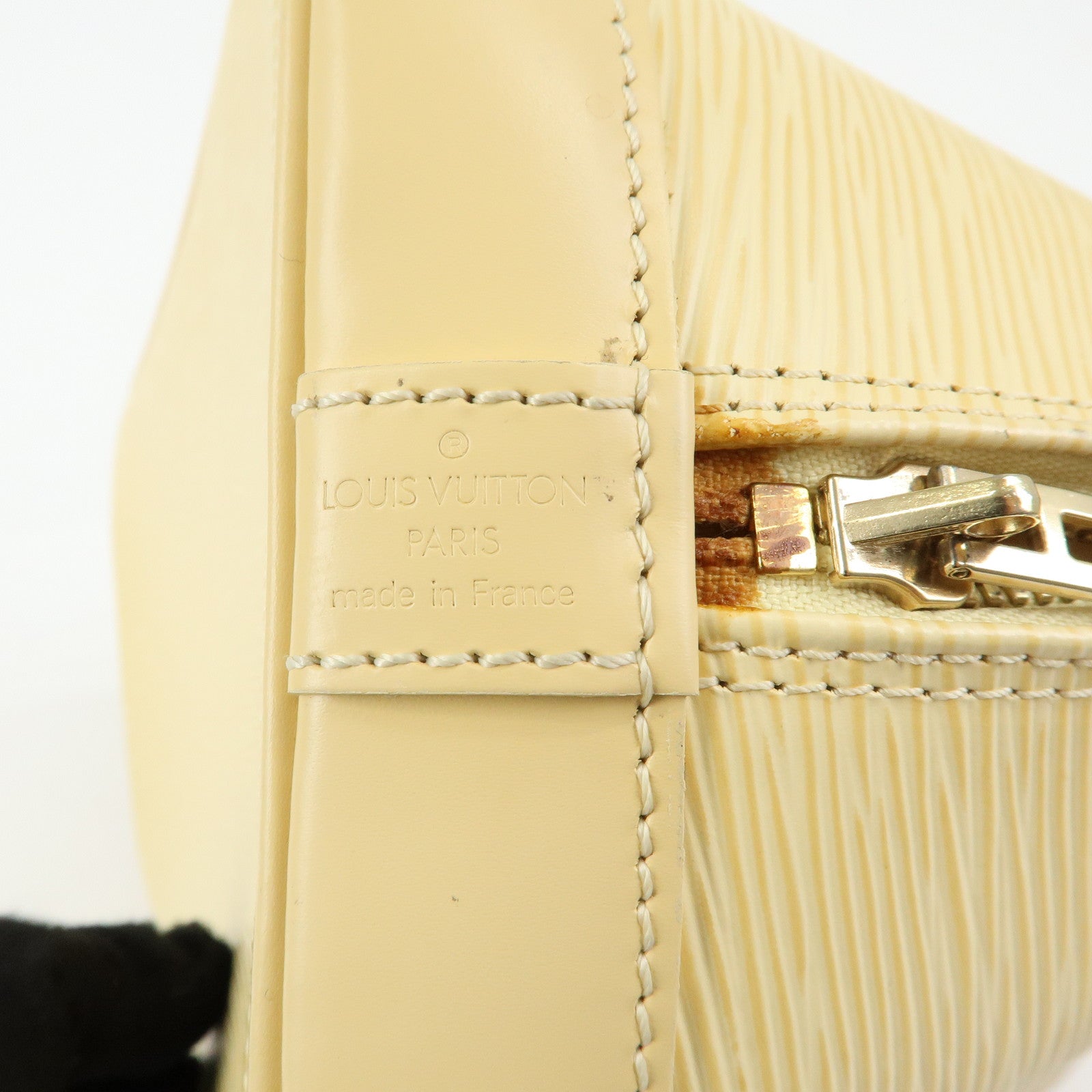 Louis Vuitton Alma Epi Leather Hand Bag Vanilla M5214A