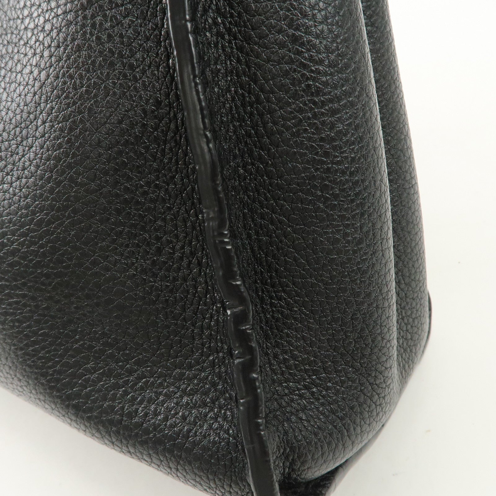 FENDI Selleria Peekaboo Regular Leather 2Way Shoulder Bag 8BN290 Used