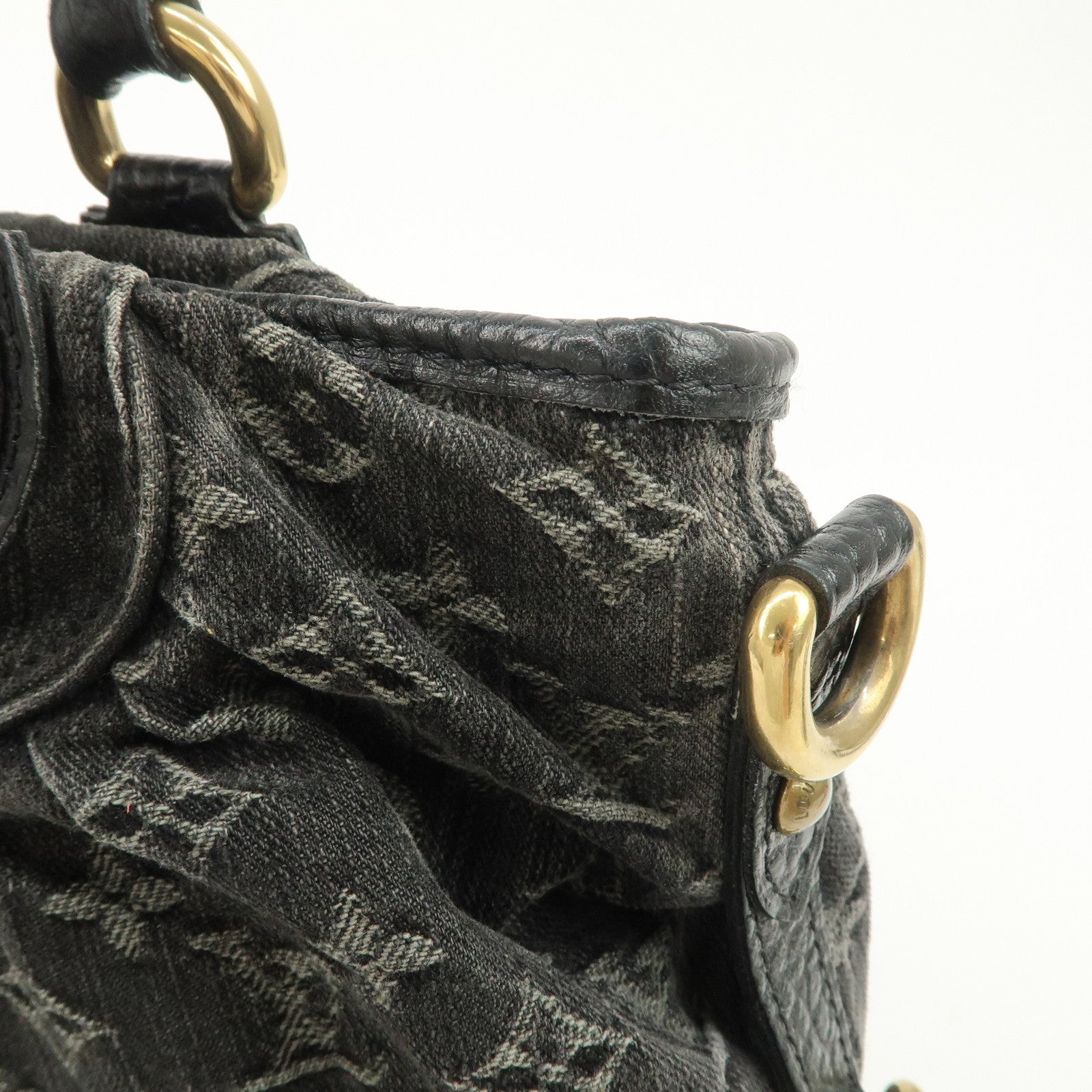 Louis Vuitton Monogram Denim Neo Cabby MM 2Way Bag Noir M95351