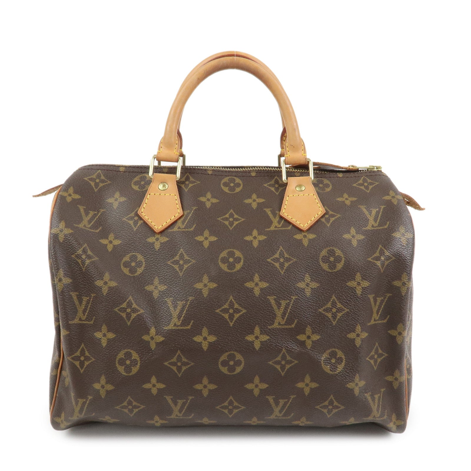 Louis Vuitton Monogram Speedy 30 Boston Bag Hand Bag Brown M41526