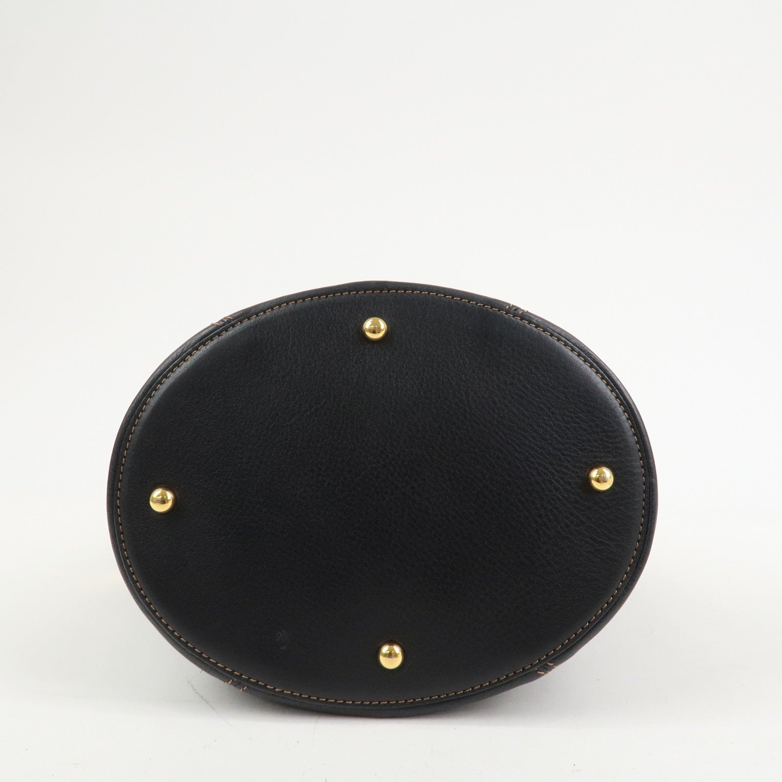 LOEWE Anagram Leather 2WAY Bag Shoulder Bag Hand Bag Black