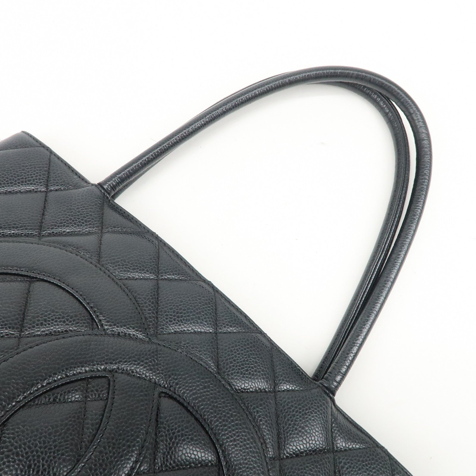 CHANEL COCO Mark Matelasse Medallion Tote Bag Hand Bag A01804