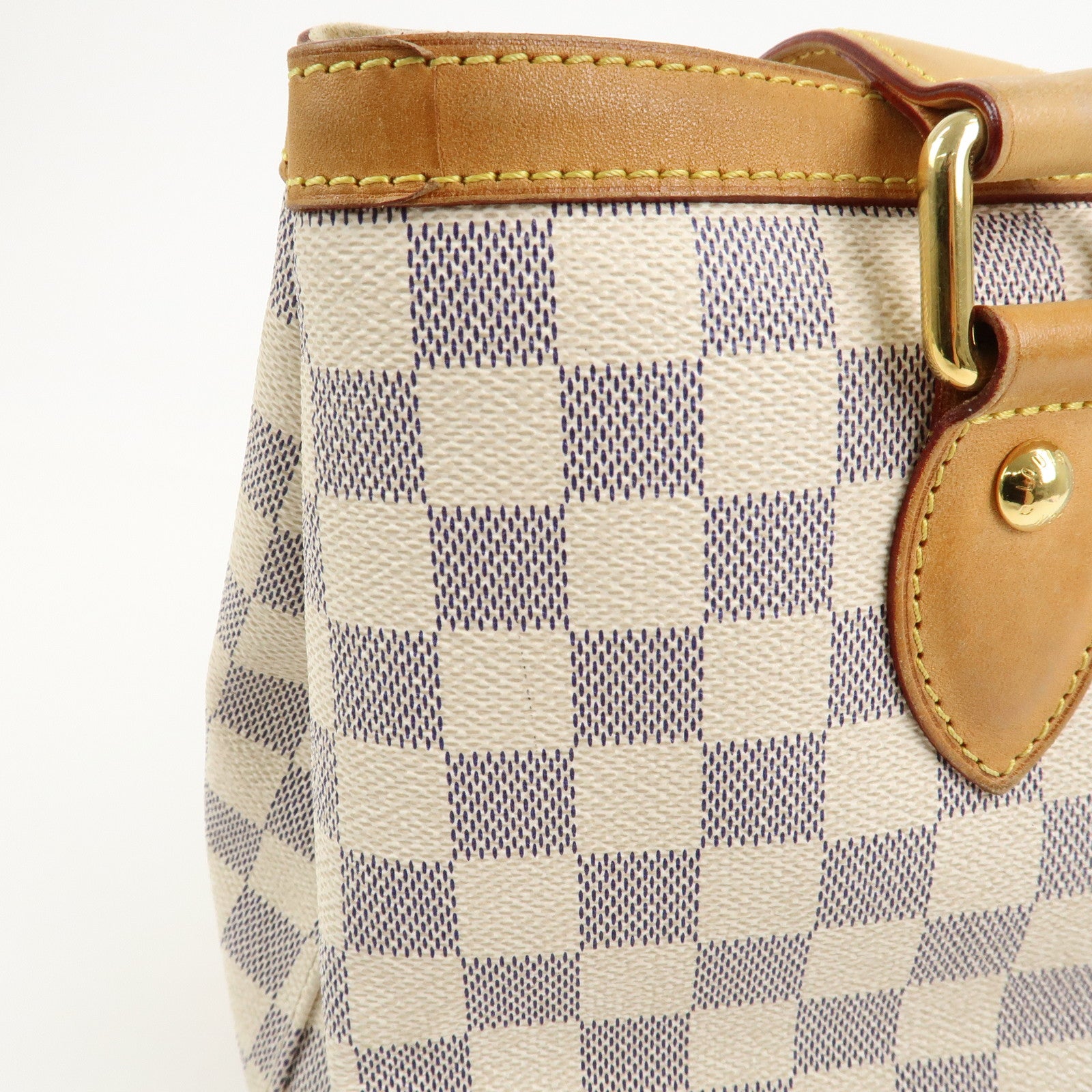 Louis Vuitton Damier Azur Hampstead PM Hand Bag Ivory N51207