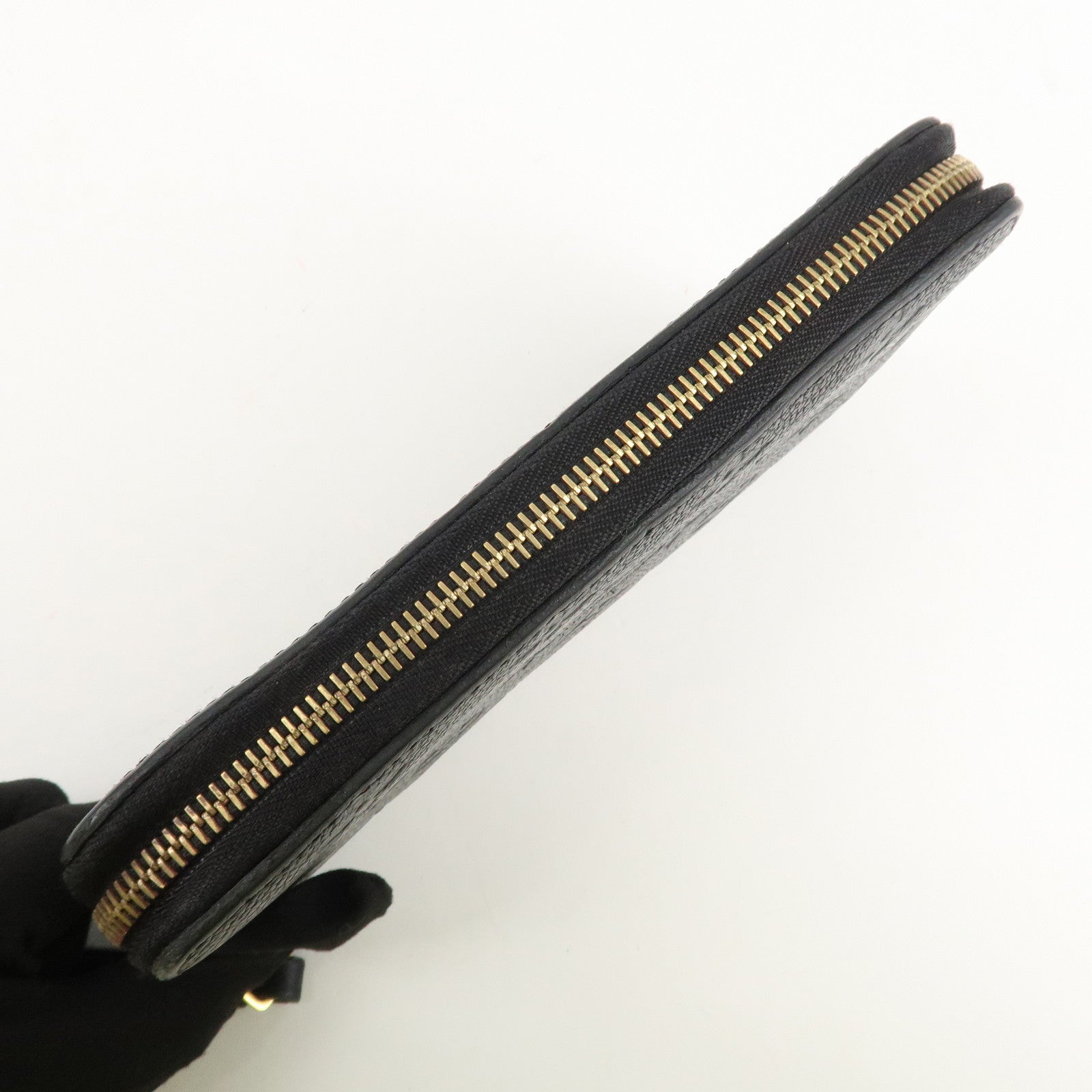 Louis Vuitton Monogram Empreinte Leather Round Zippy Wallet M61864 Used