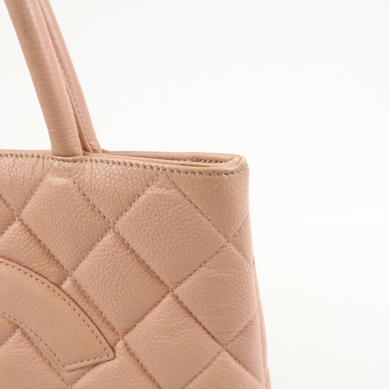 CHANEL Matelasse COCO Mark Medallion Tote Bag Hand Bag Pink A01804