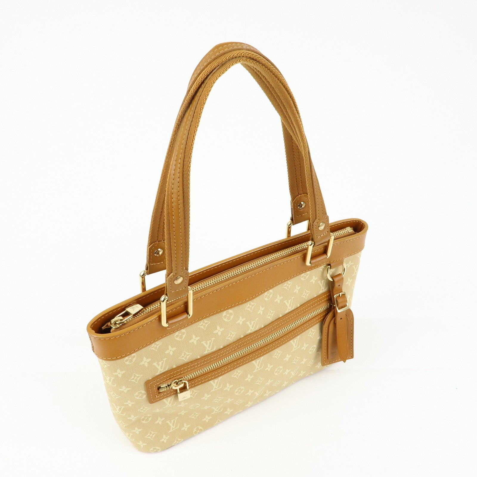 Louis Vuitton Monogram Mini Lucille PM Hand Bag Beige M92684