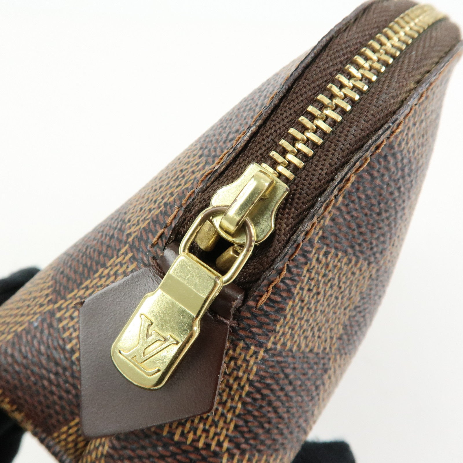 Louis Vuitton Damier Pochette Cosmetic PM Pouch Brown N47516