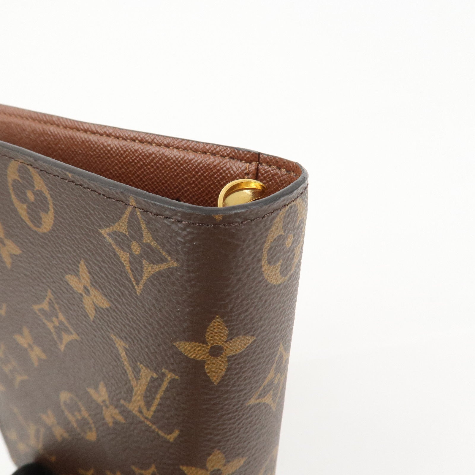 Louis Vuitton Monogram Agenda MM Planner Cover Brown R20105