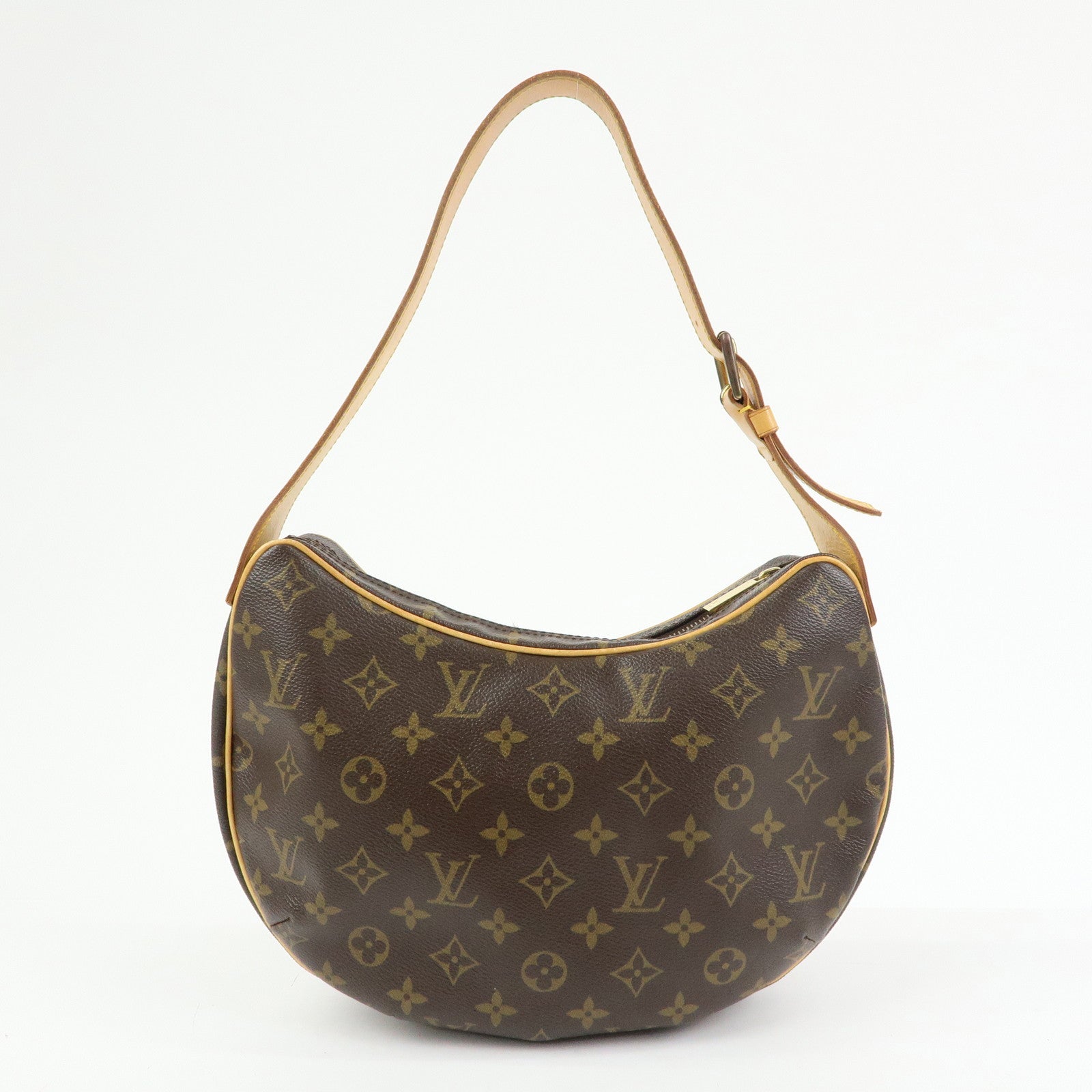 Louis Vuitton Monogram Croissant MM Shoulder Bag Brown M51512 Authentic Used F/S