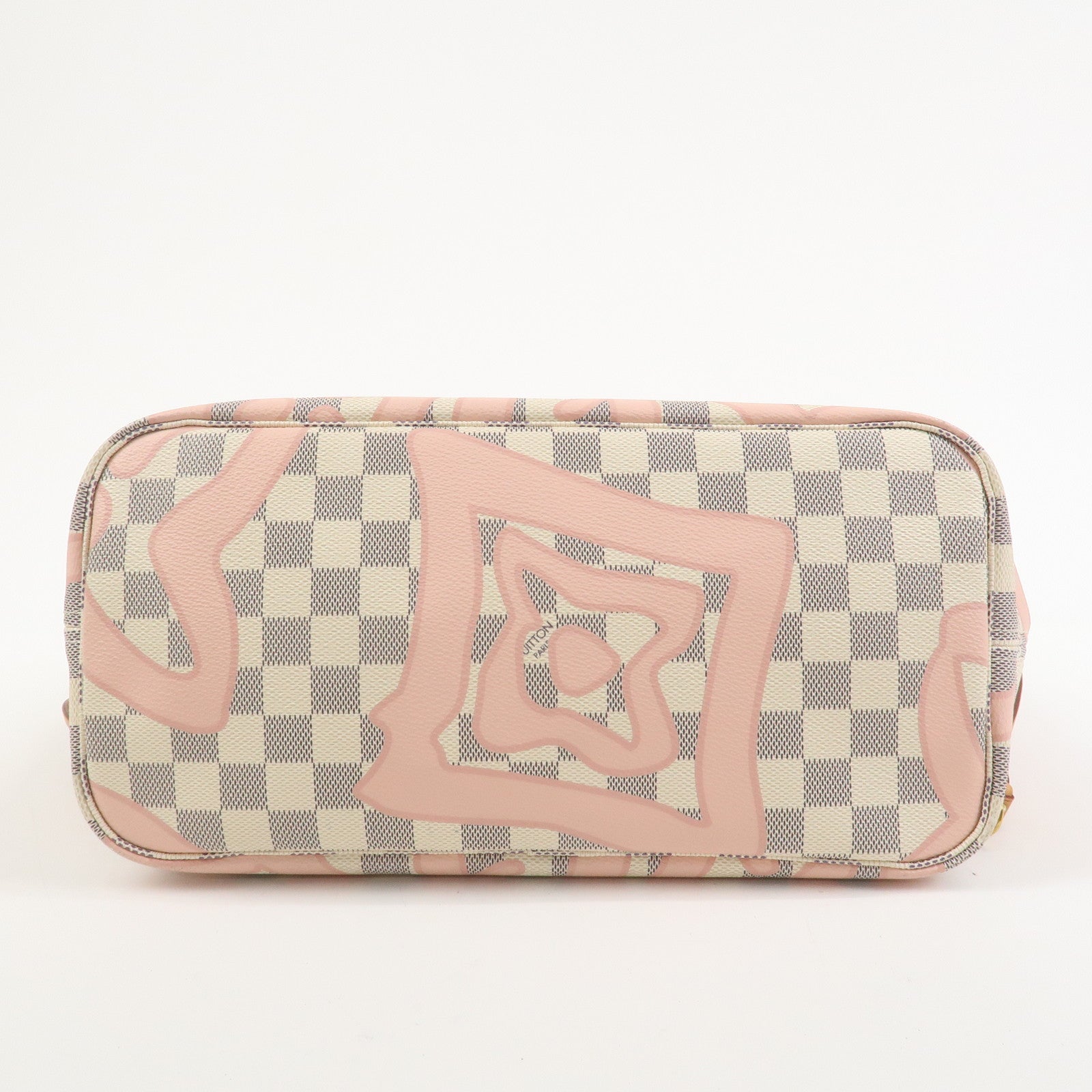 Louis Vuitton Damier Azur Tahiti Neverfull MM Bag & Pouch N41050