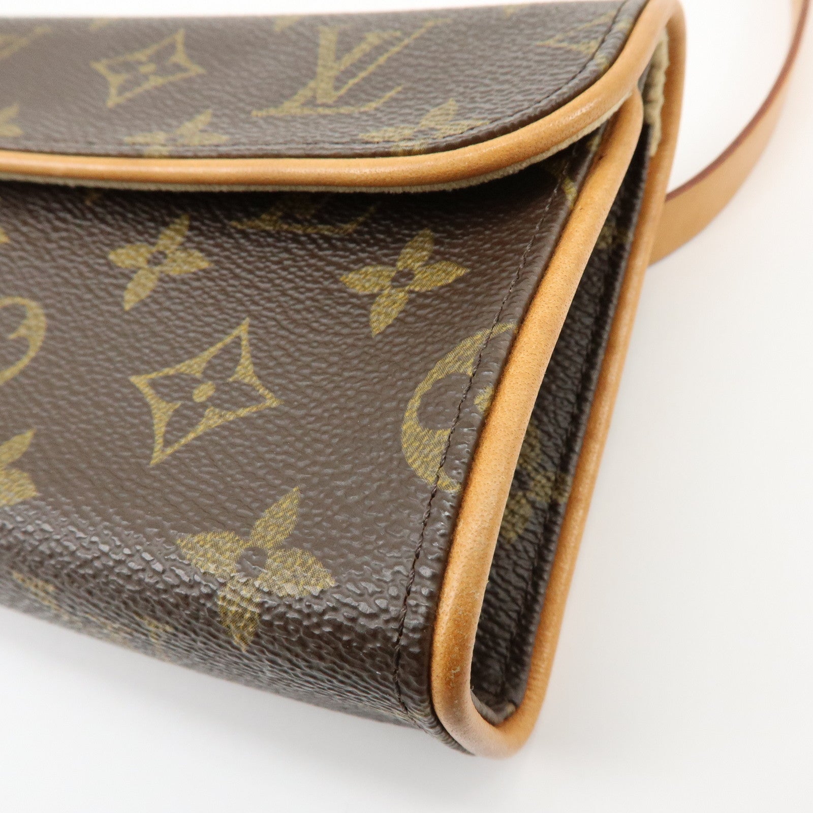 Louis Vuitton Monogram Pochette Florentine Waist Bag Belt XS M51855