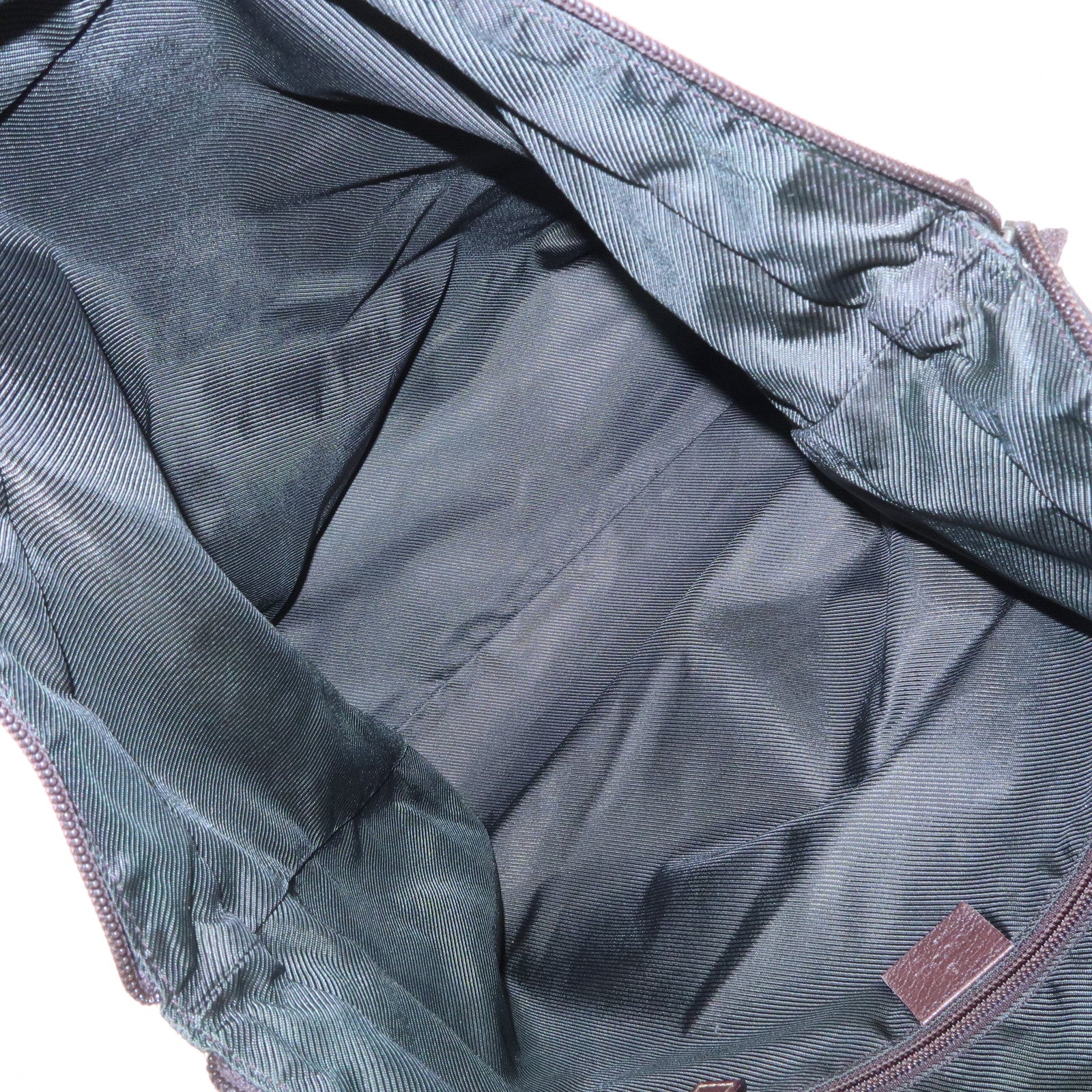 GUCCI Sherry GG Canvas Leather Tote Bag Shoulder Bag Brown 131231