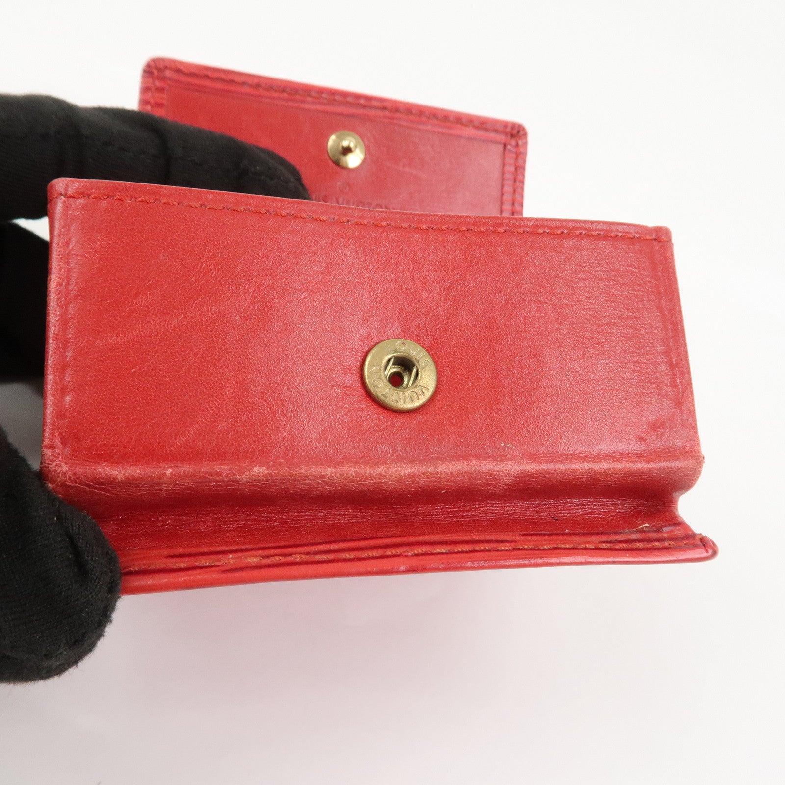 Louis Vuitton Epi Leather Porte Monnaie Boite Castilian Red M63697